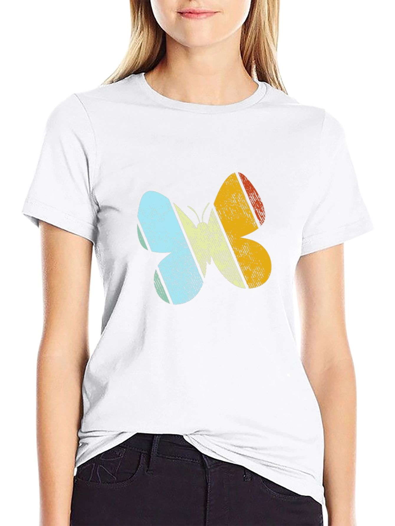 Retro Butterfly Graphic Tee - Stylish & Unique Design