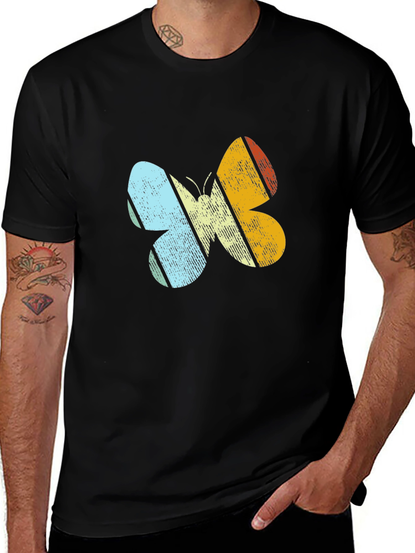 Retro Butterfly Graphic Tee - Stylish & Unique Design