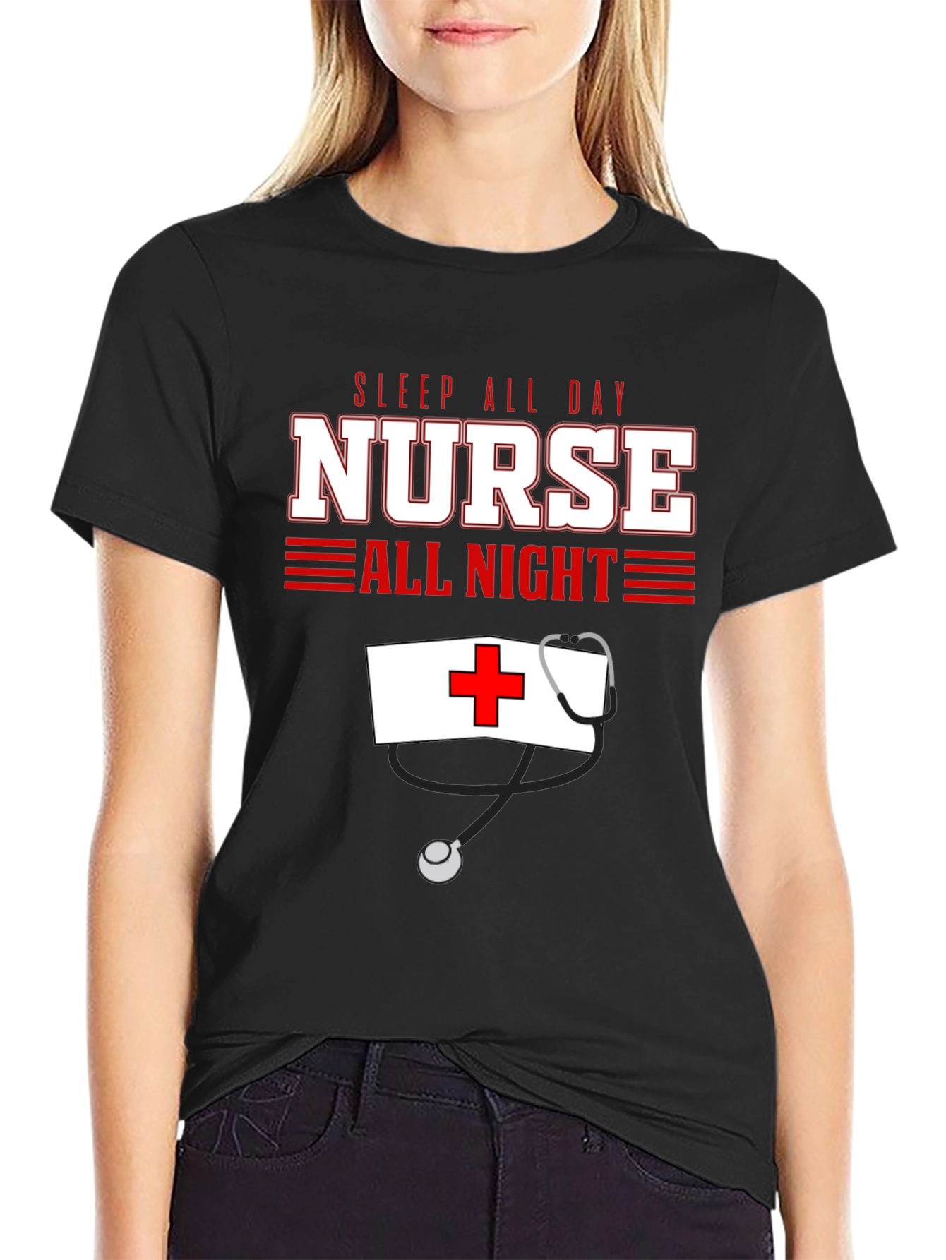 Sleep All Day Nurse All Night T-Shirt
