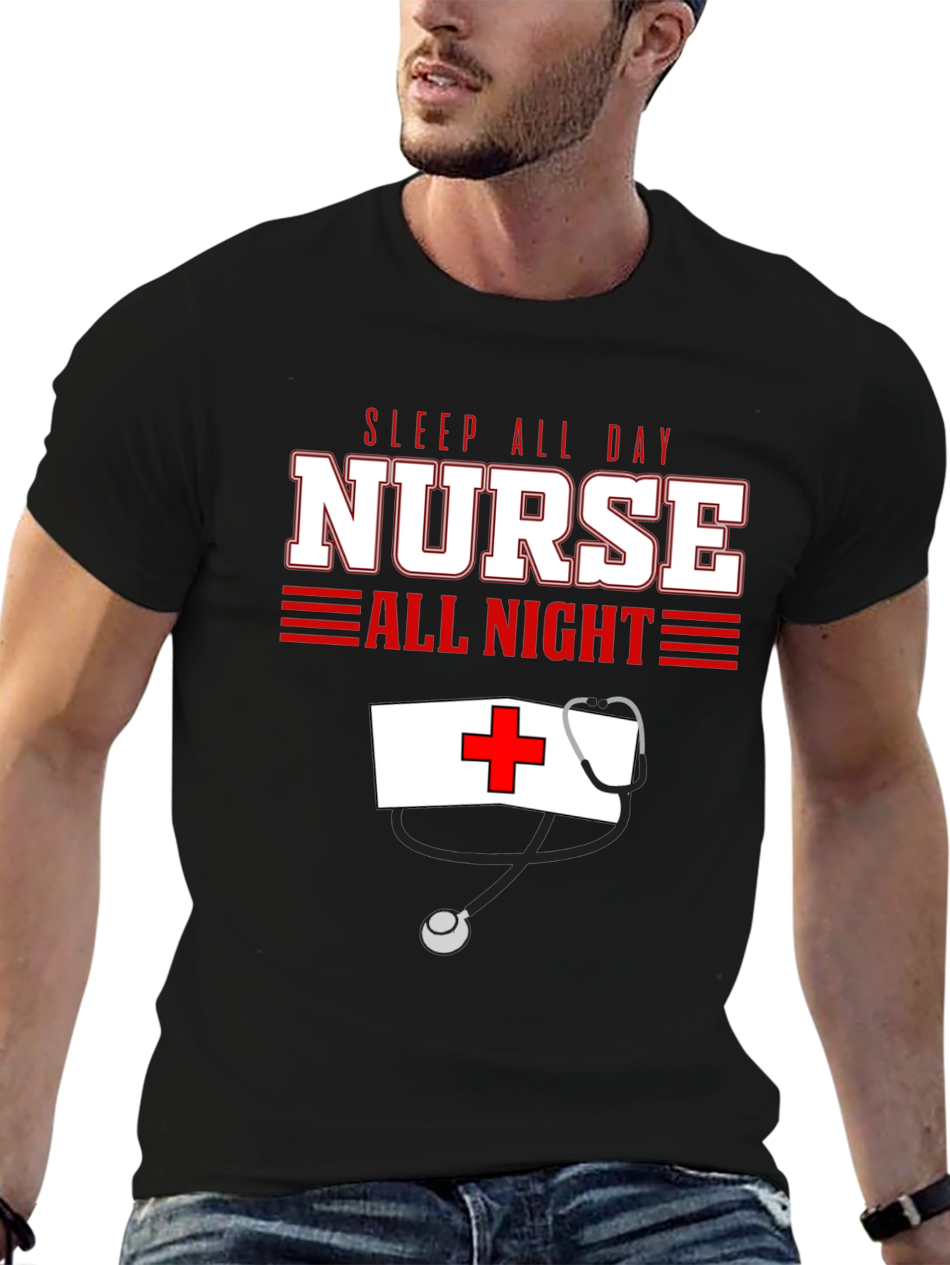 Sleep All Day Nurse All Night T-Shirt