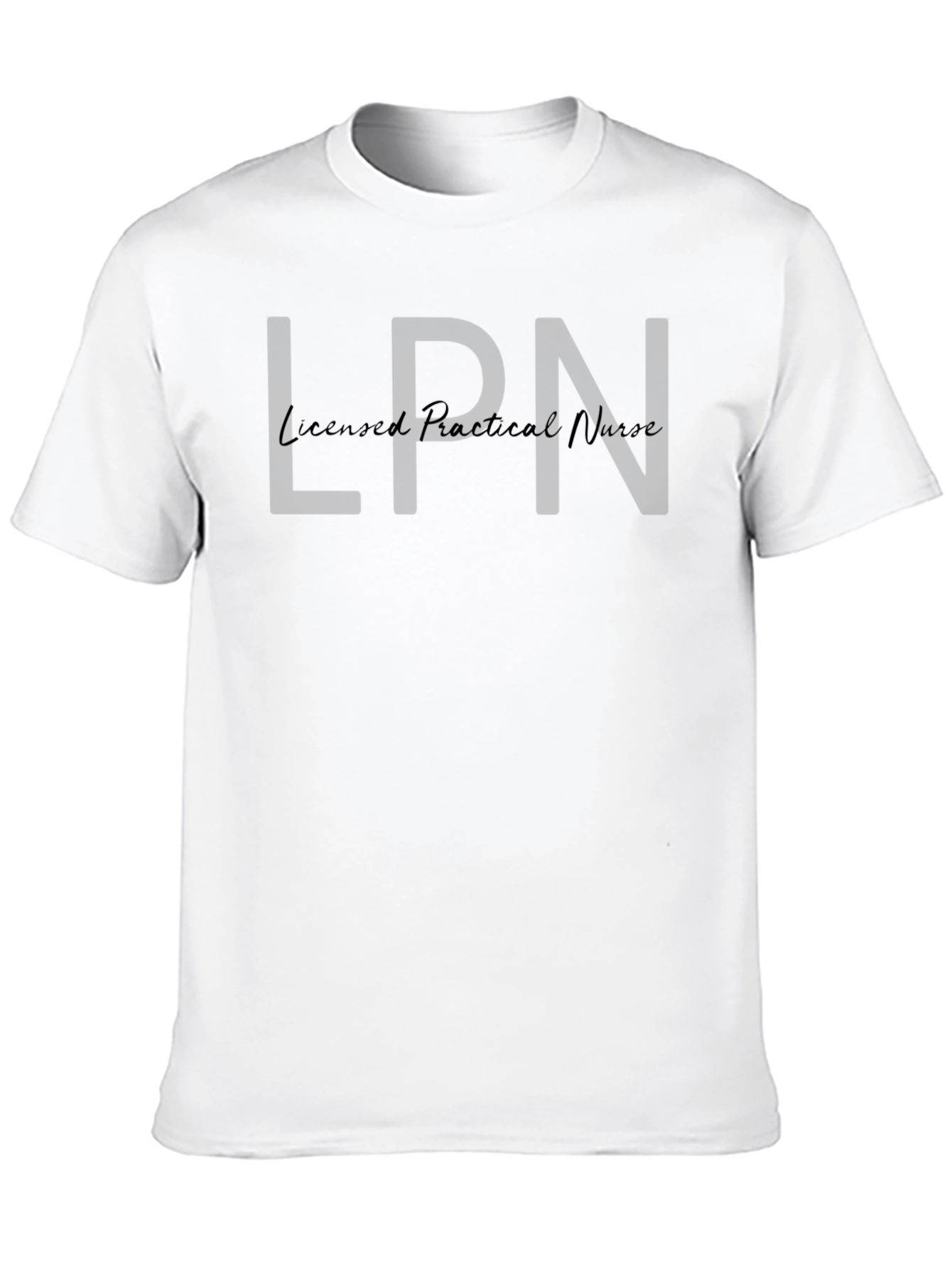 LPN Licensed Practical Nurse Black T-Shirt