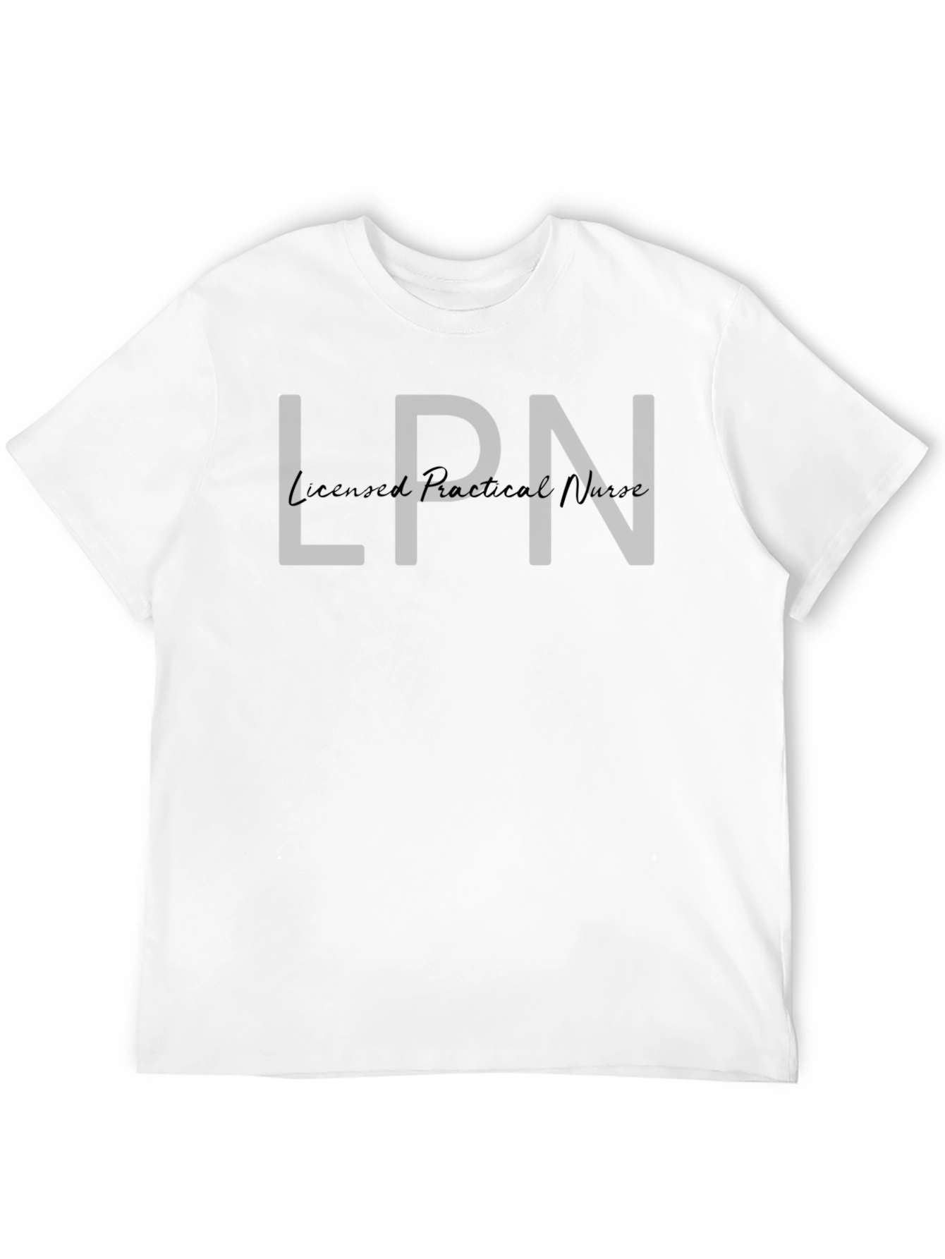 LPN Licensed Practical Nurse Black T-Shirt