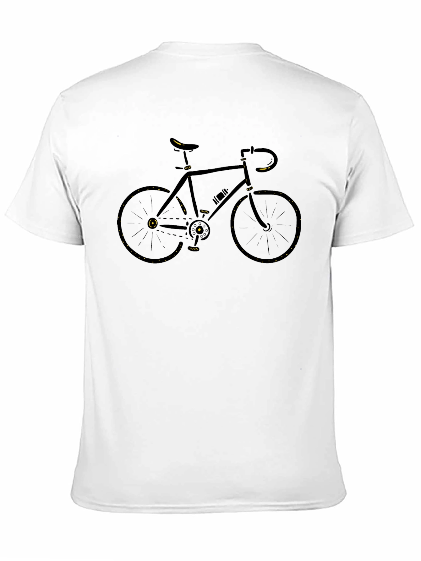 Black Bicycle Graphic T-Shirt - Cycling Enthusiast Tee