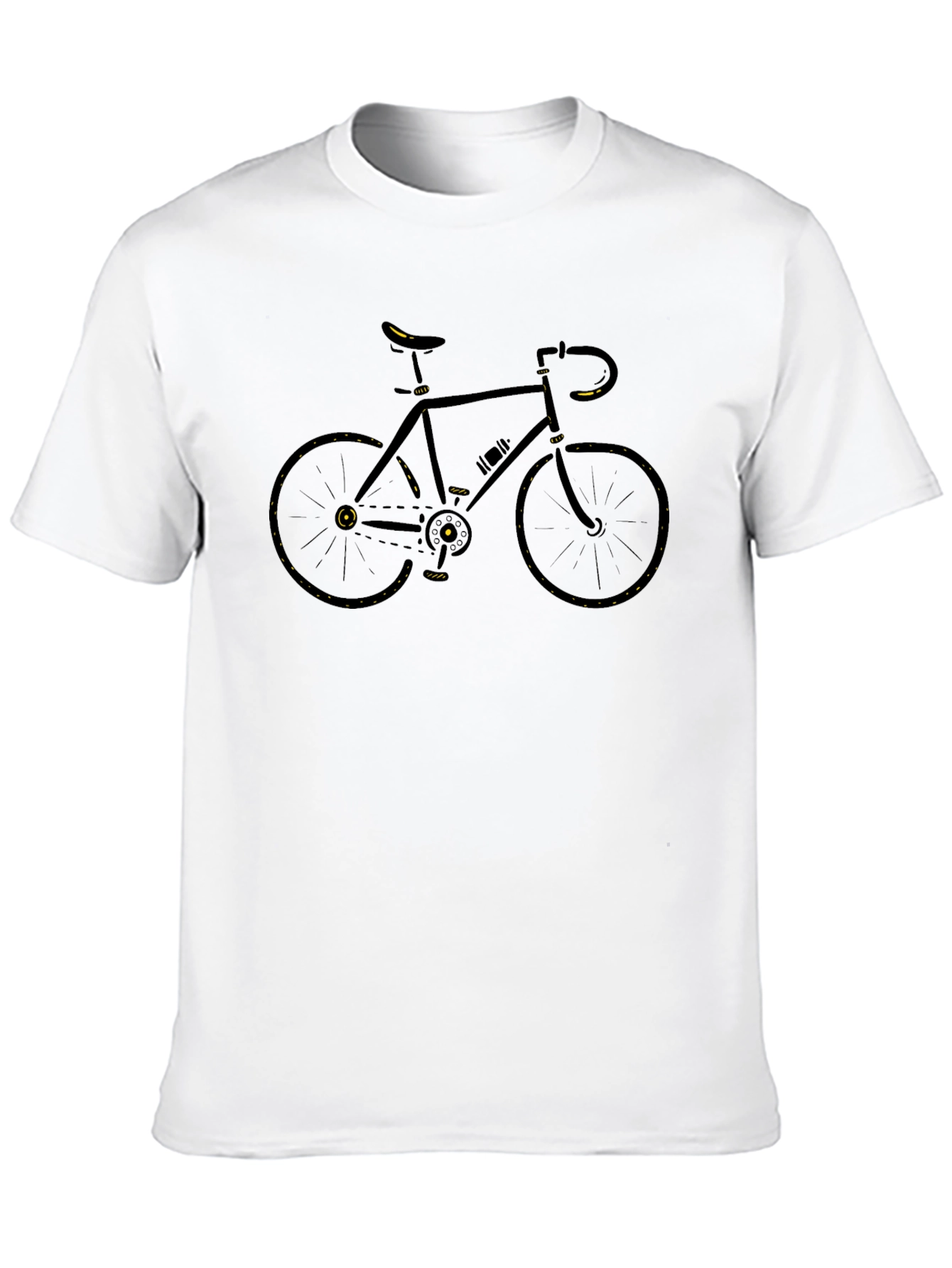 Black Bicycle Graphic T-Shirt - Cycling Enthusiast Tee
