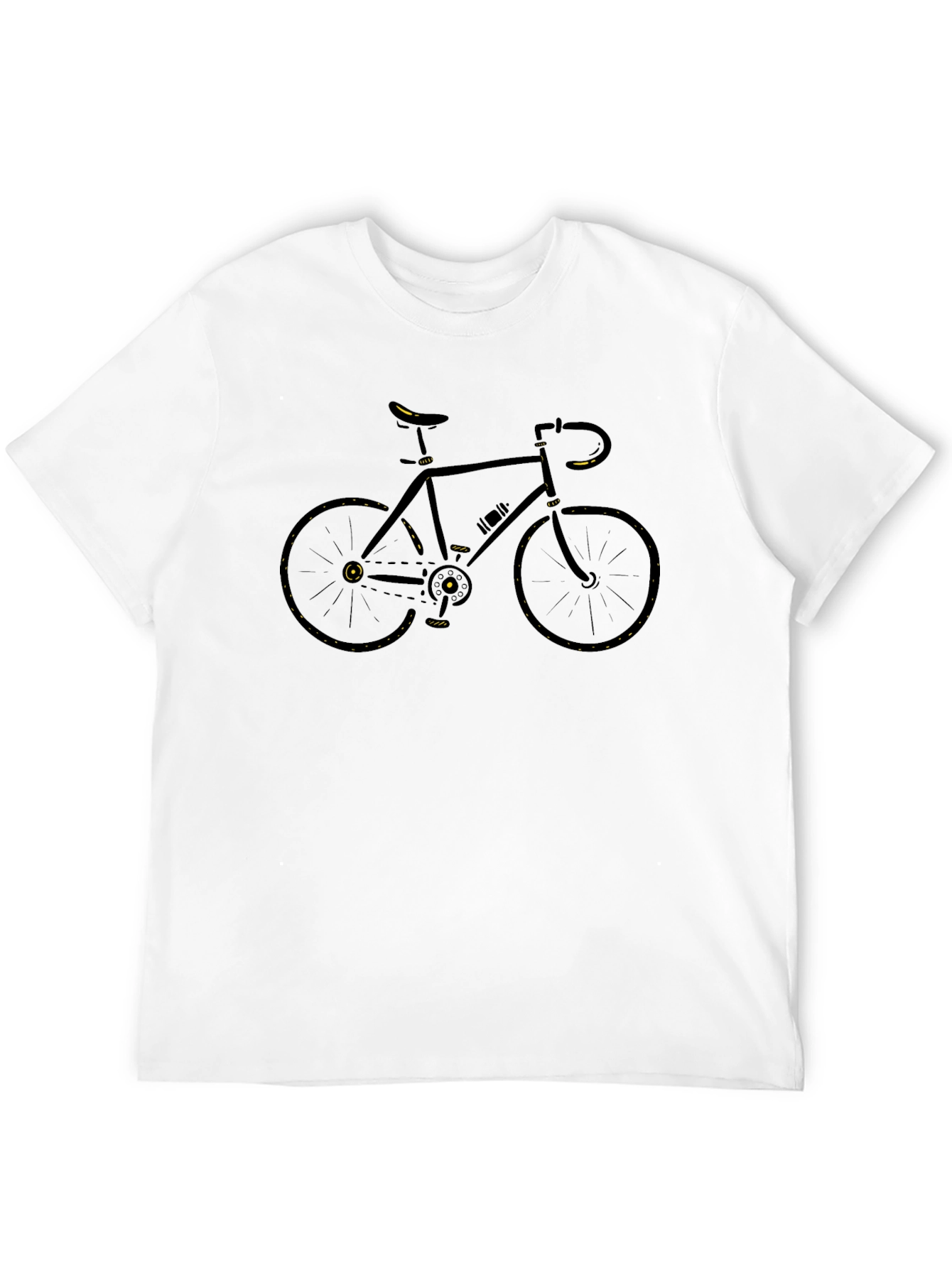 Black Bicycle Graphic T-Shirt - Cycling Enthusiast Tee