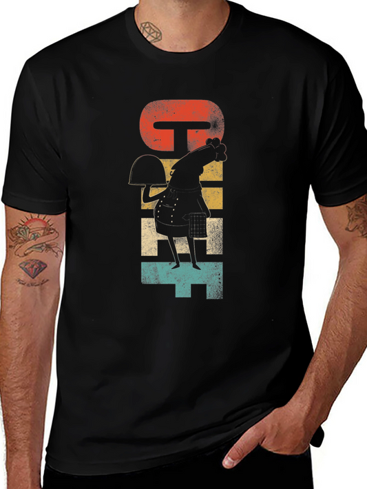 Chef Chicken T-Shirt - Funny Retro Style Graphic Tee