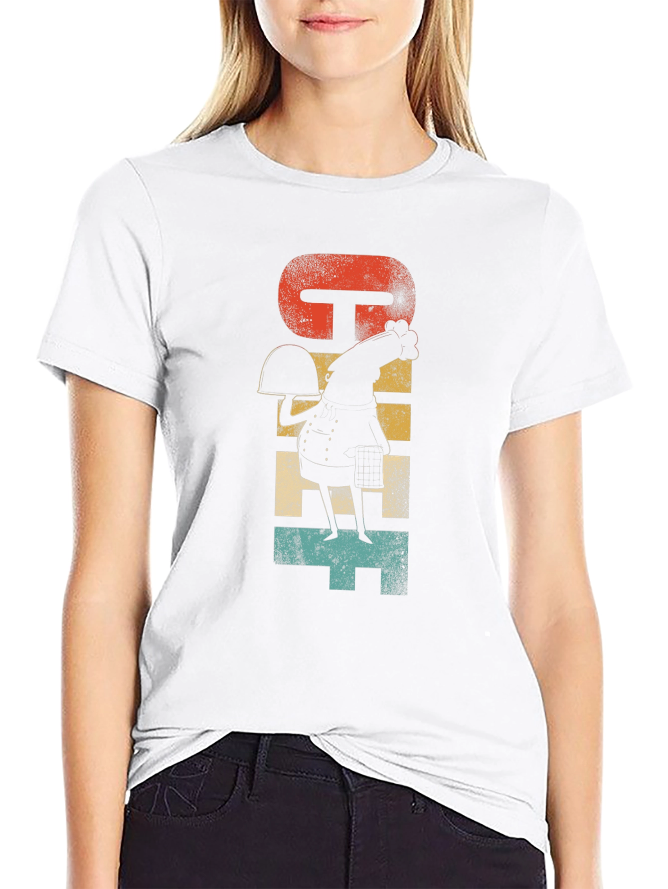 Chef Chicken T-Shirt - Funny Retro Style Graphic Tee