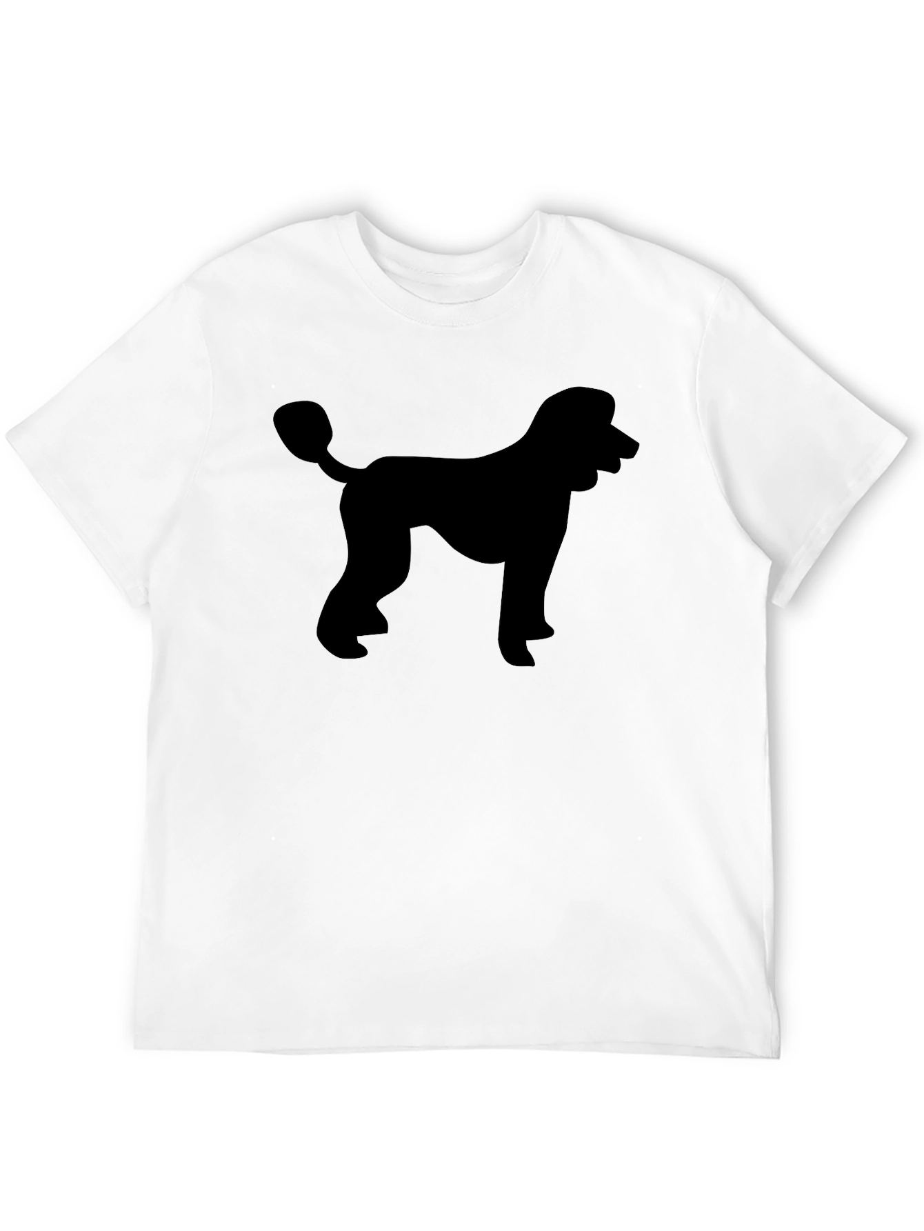 Poodle Silhouette Black T-Shirt