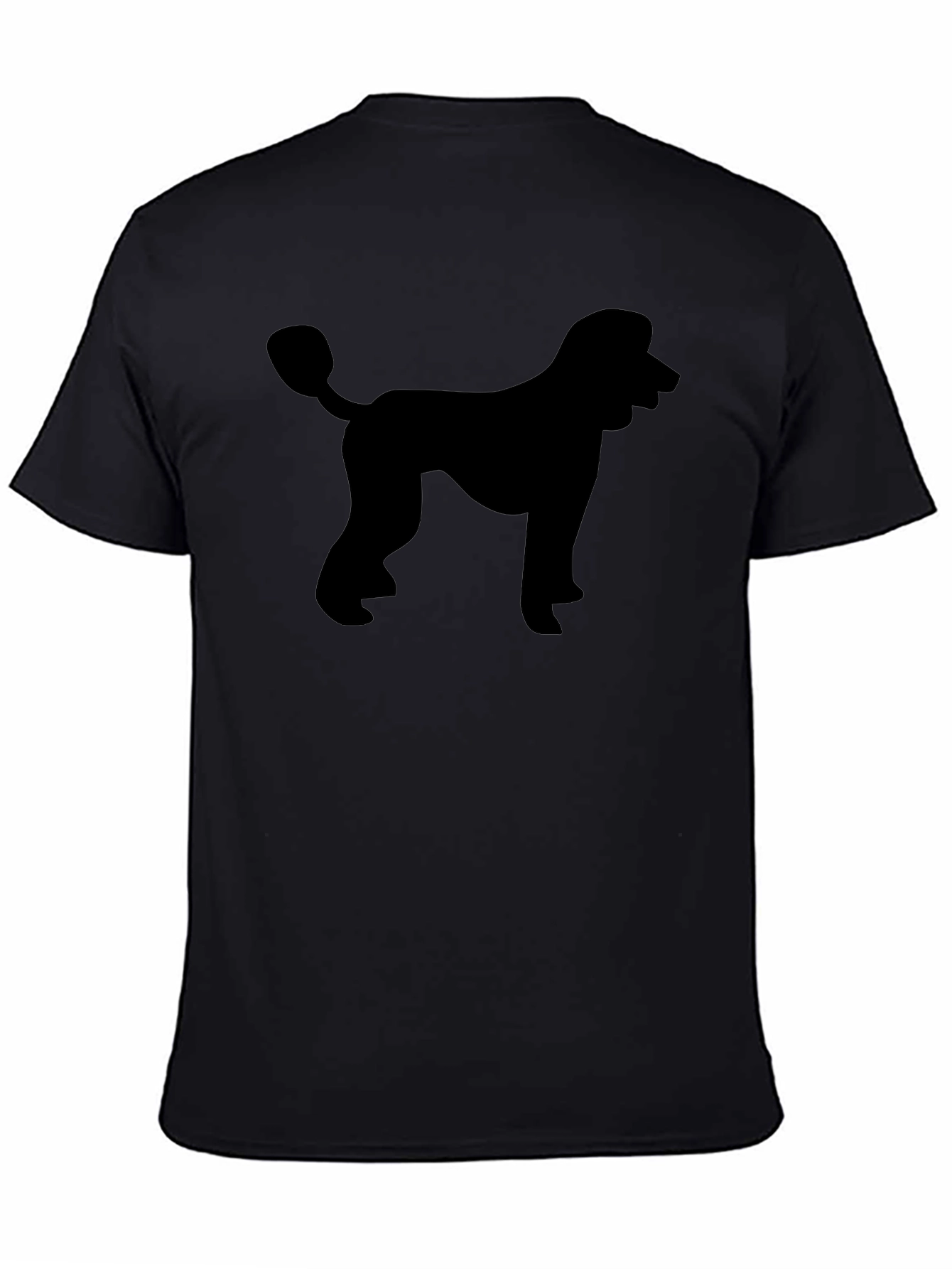Poodle Silhouette Black T-Shirt