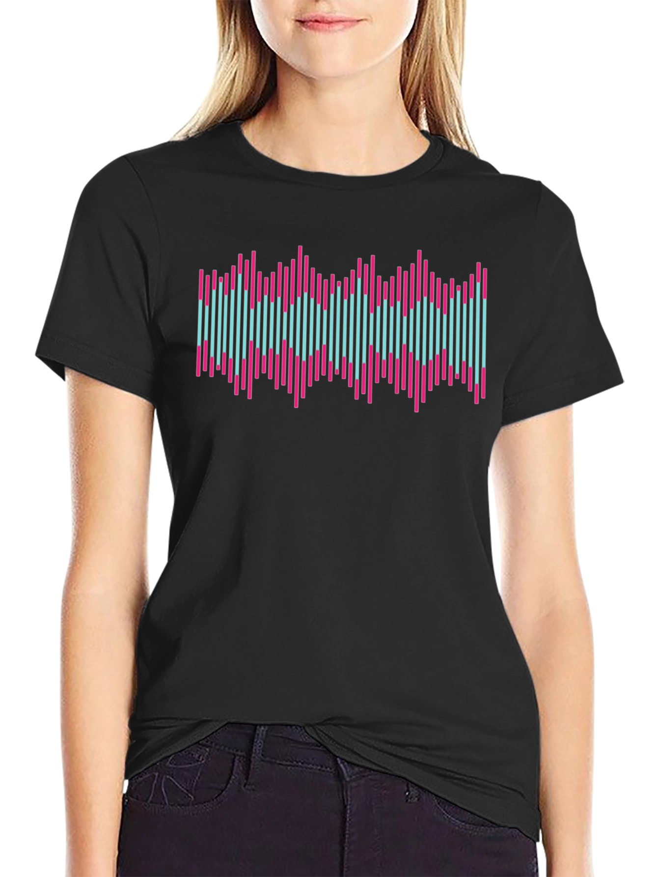 Vaporwave Soundwave Graphic Tee - Retro Style