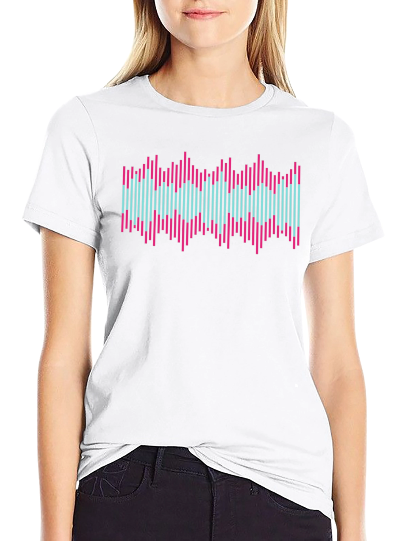 Vaporwave Soundwave Graphic Tee - Retro Style