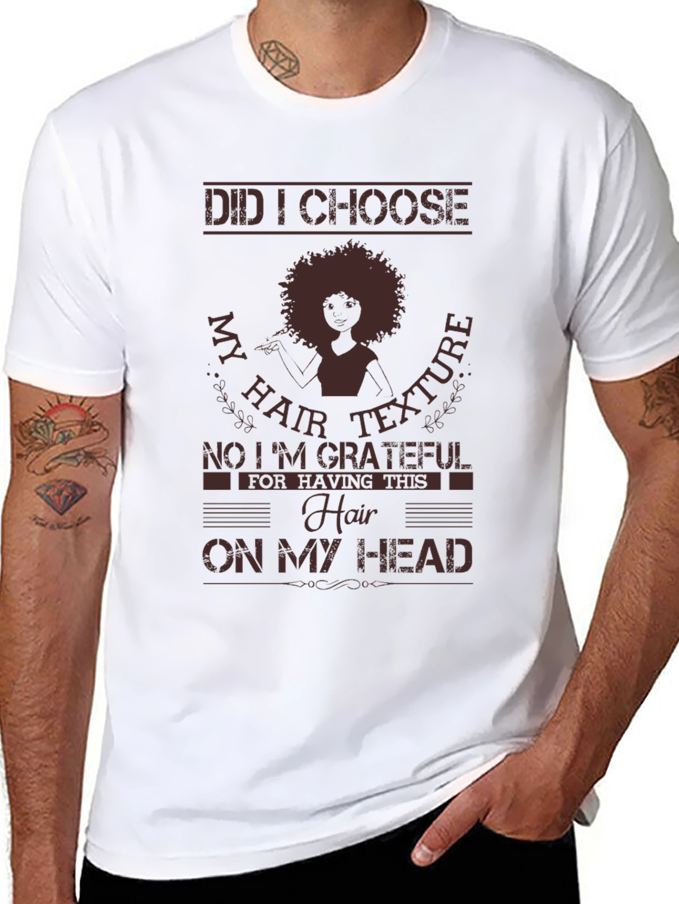 Grateful Hair Texture Graphic Tee