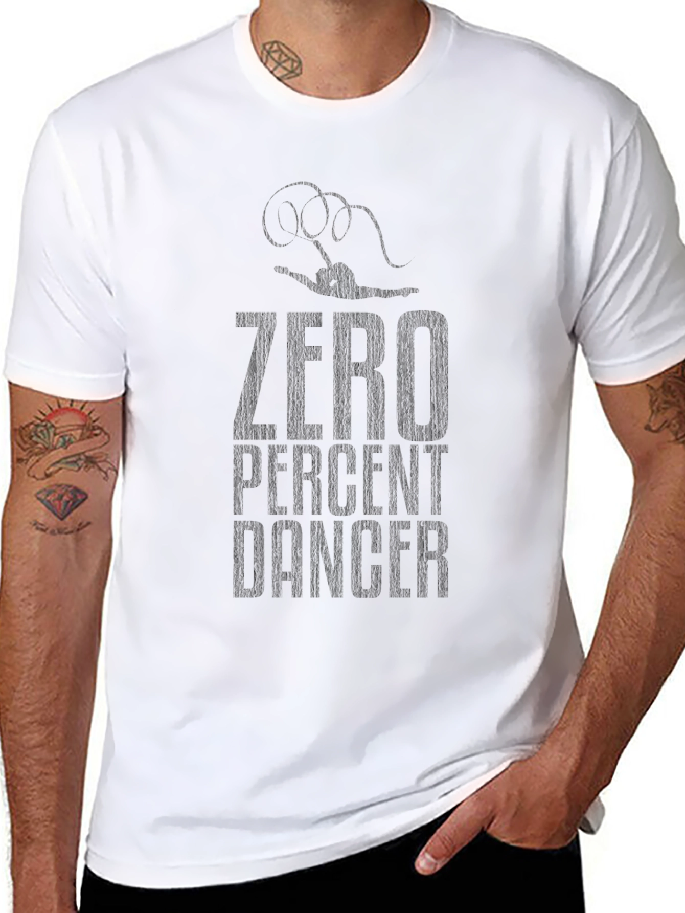 Zero Percent Danger Black Graphic Tee