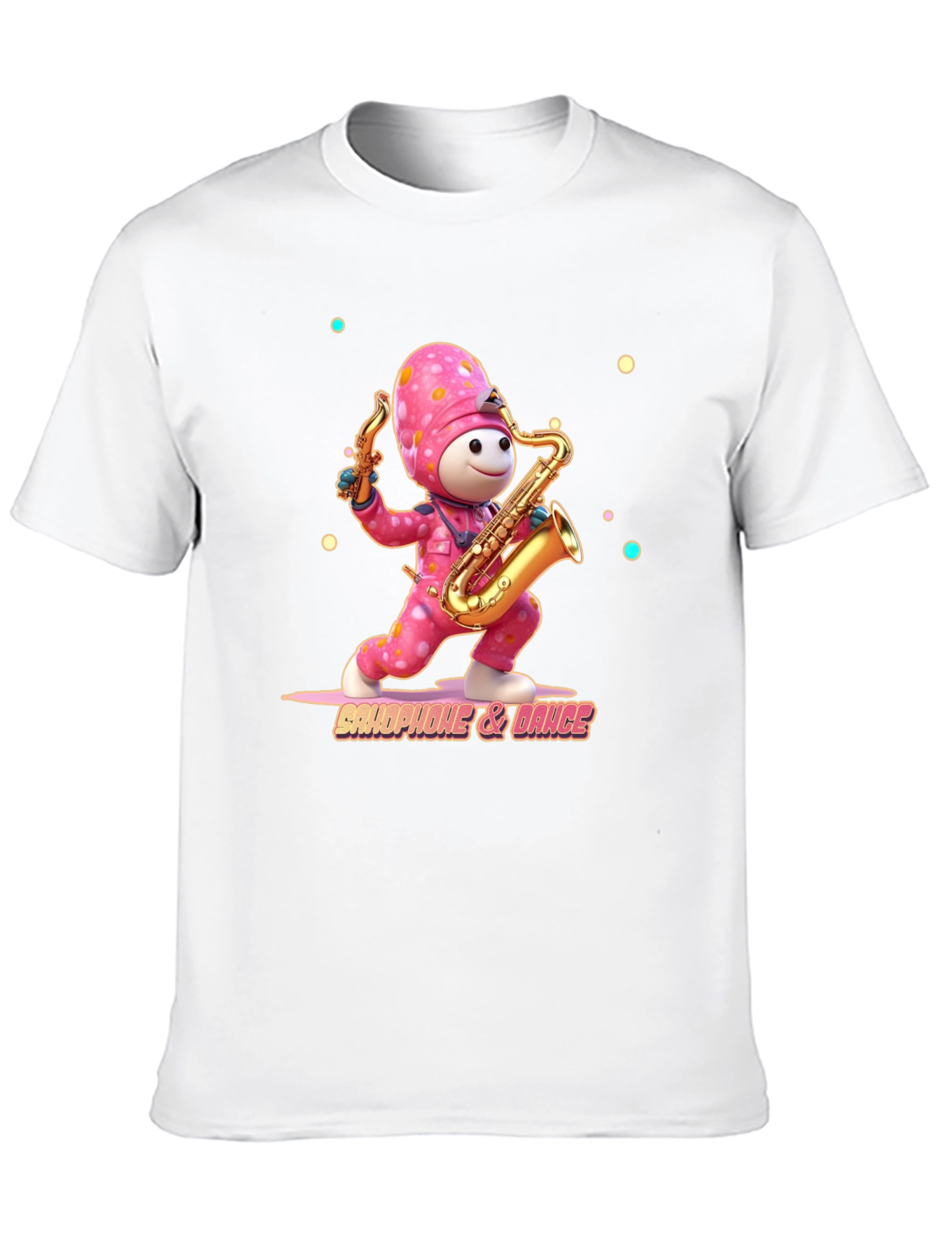 Saxophone & Dance T-Shirt - Unique Graphic Tee