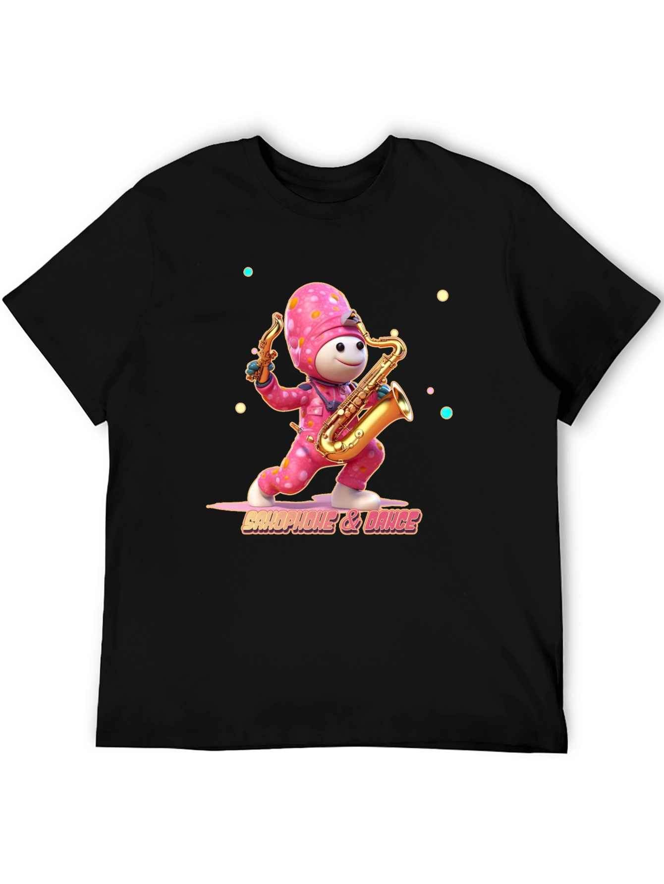 Saxophone & Dance T-Shirt - Unique Graphic Tee