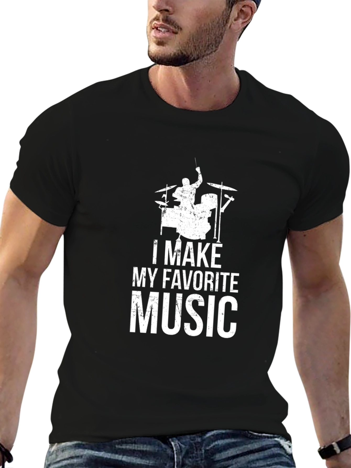 I Make My Favorite Music Drummer T-Shirt