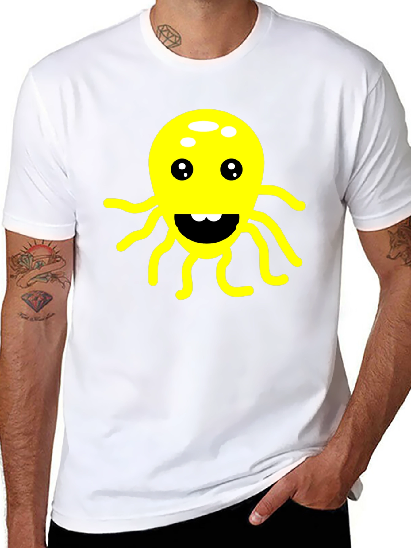 Funny Octopus Graphic T-Shirt - Soft Cotton Tee