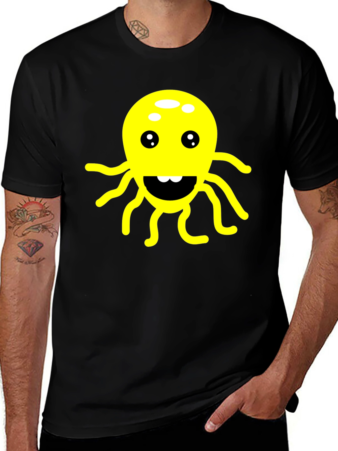 Funny Octopus Graphic T-Shirt - Soft Cotton Tee