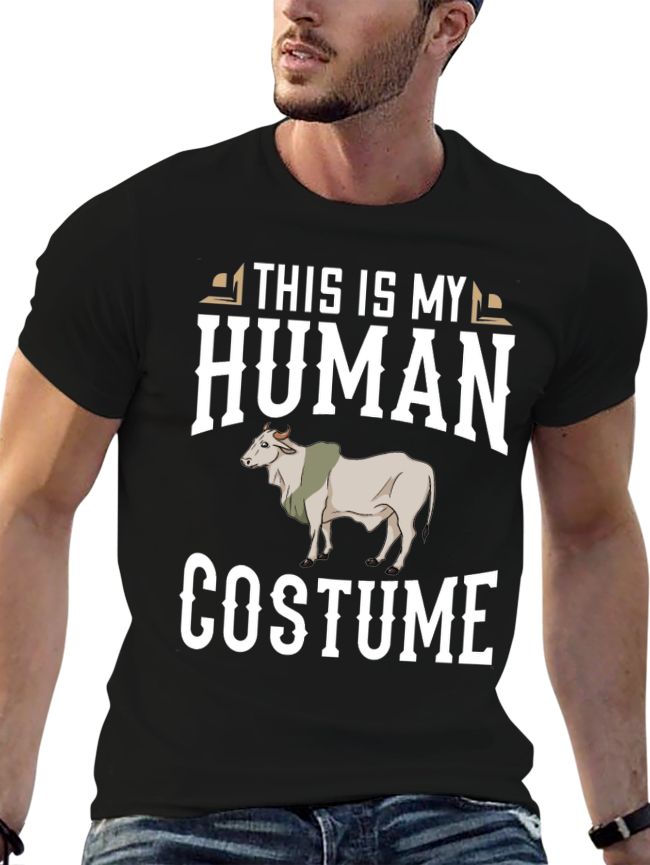 This Is My Human Costume Funny Cow T-Shirt