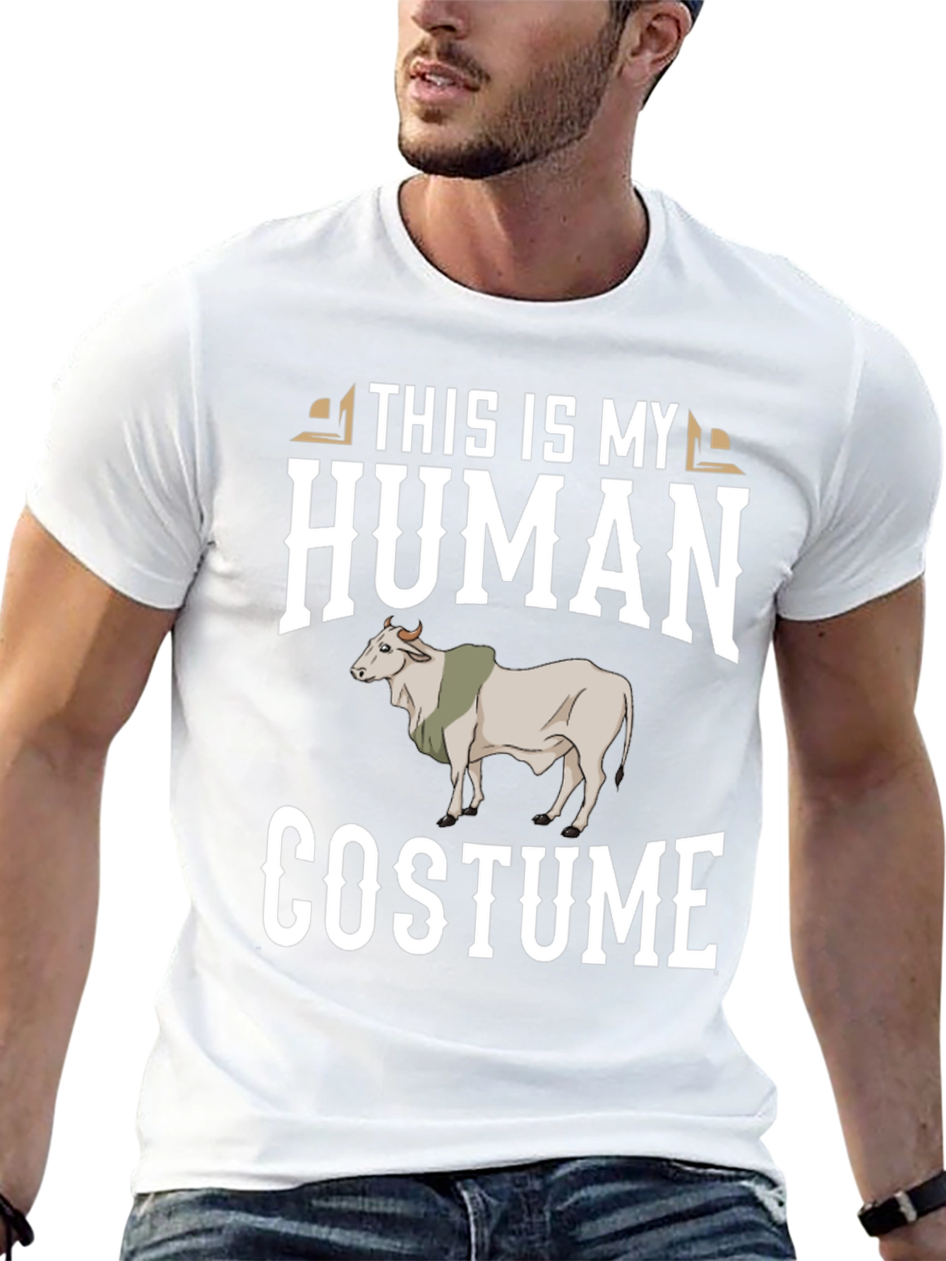 This Is My Human Costume Funny Cow T-Shirt