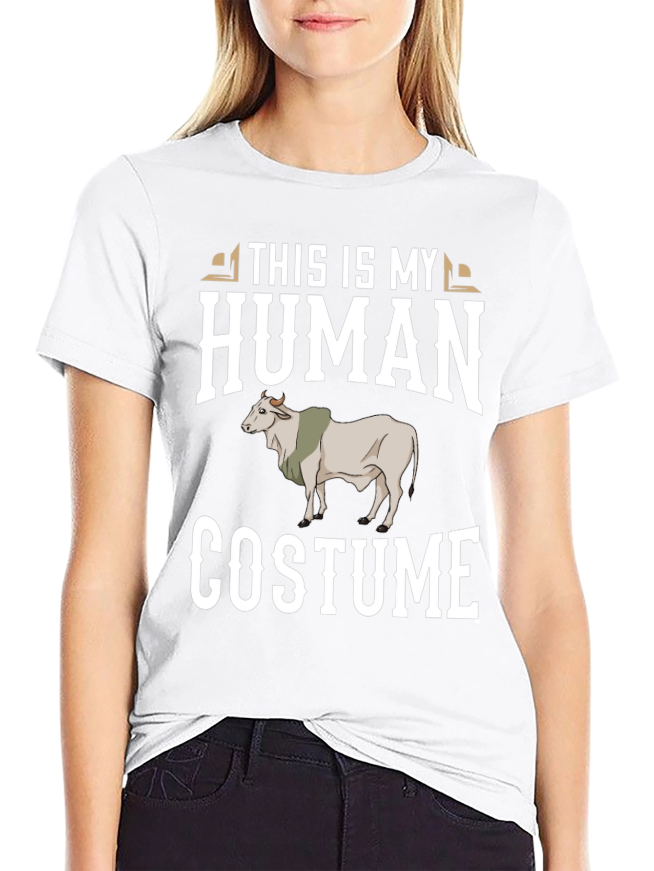 This Is My Human Costume Funny Cow T-Shirt