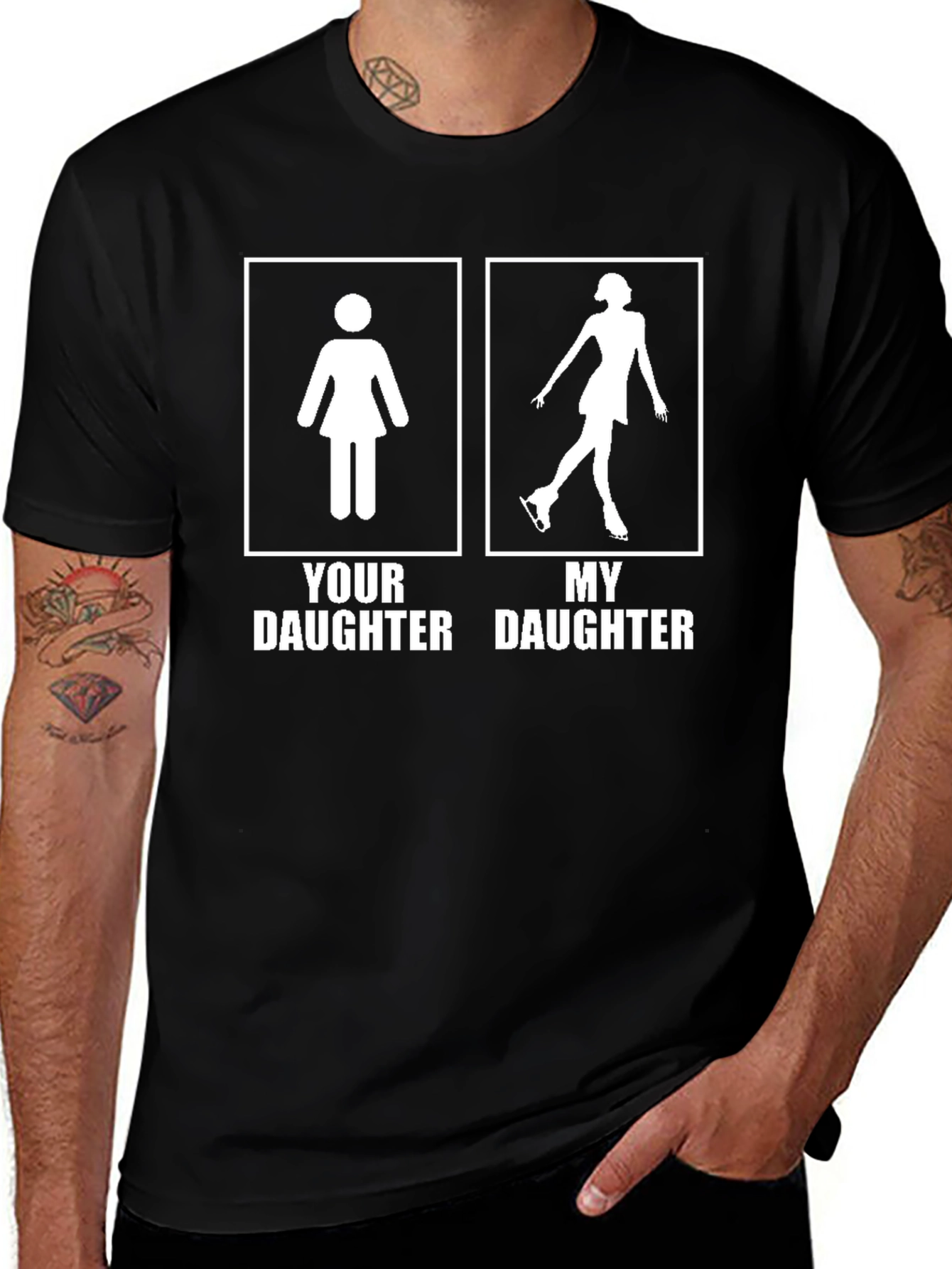Your Daughter vs. My Daughter Ice Skating T-Shirt