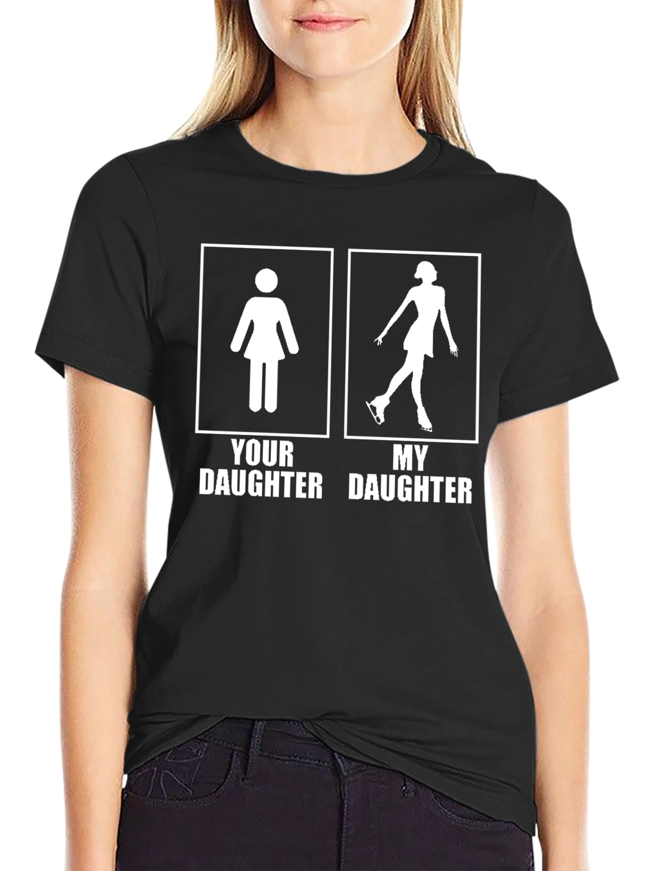 Your Daughter vs. My Daughter Ice Skating T-Shirt