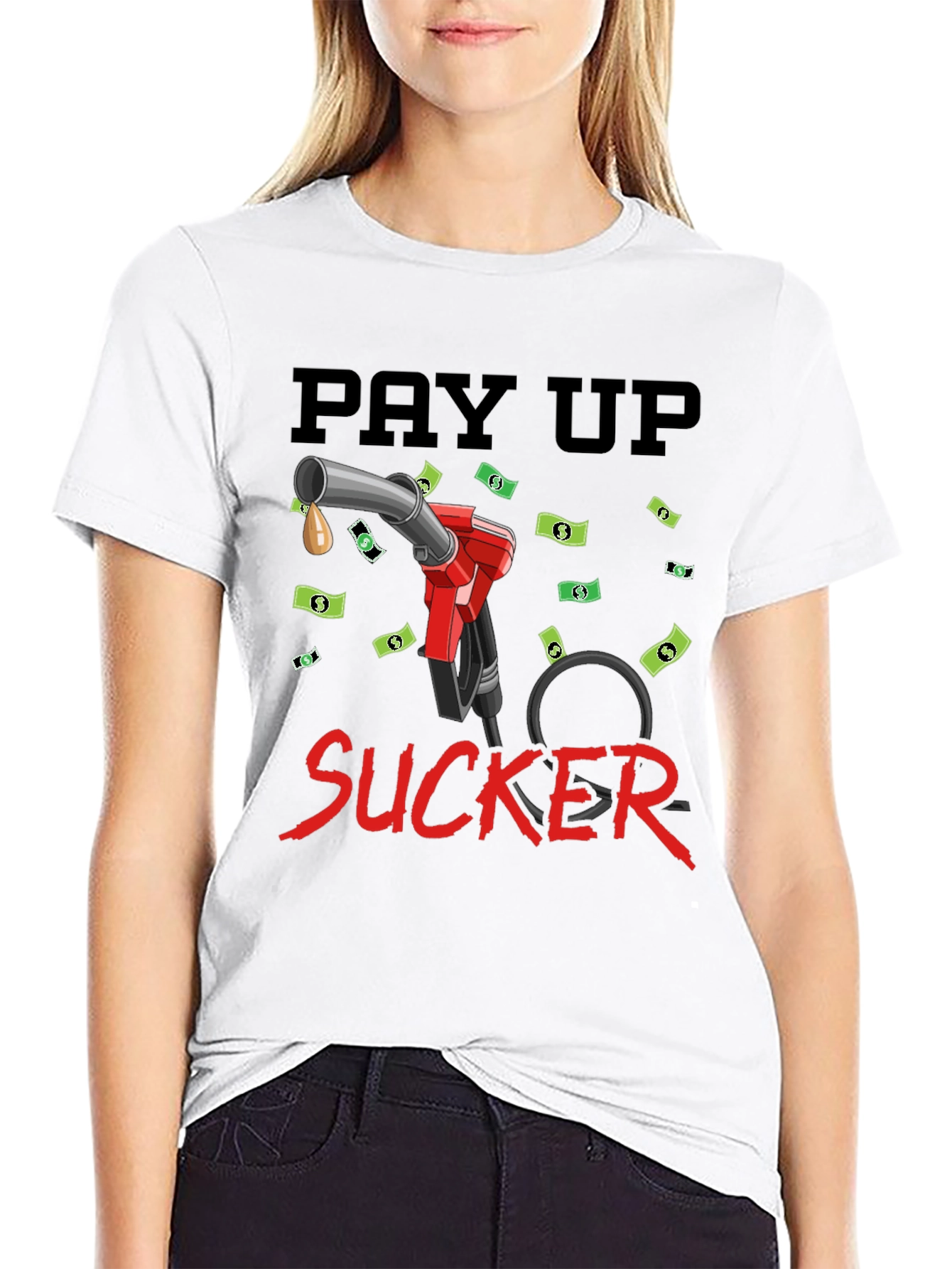 Pay Up Sucker T-Shirt - Funny Gas Price Tee