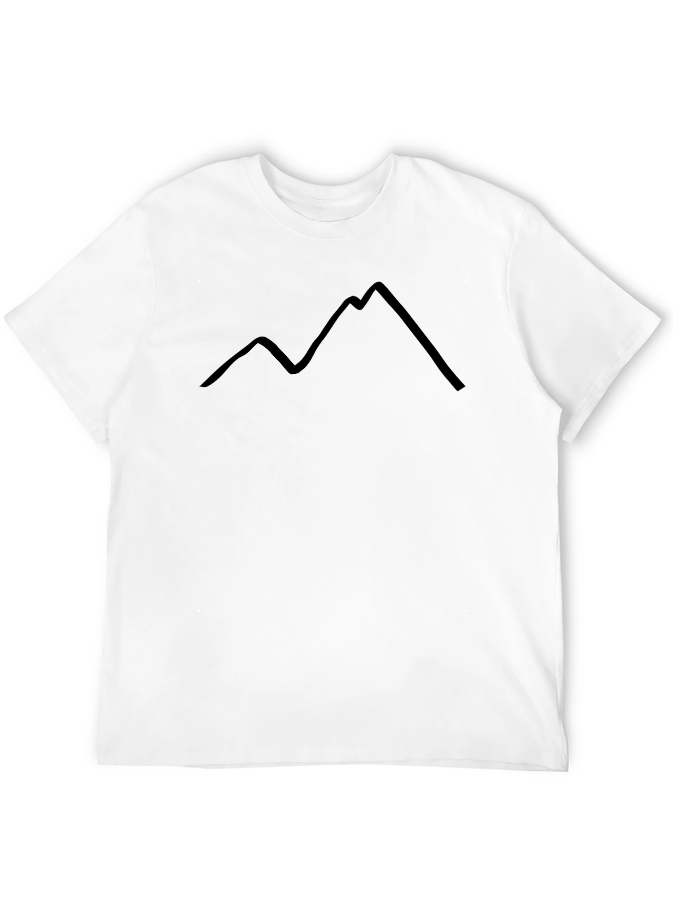 Mountain Outline Black T-Shirt