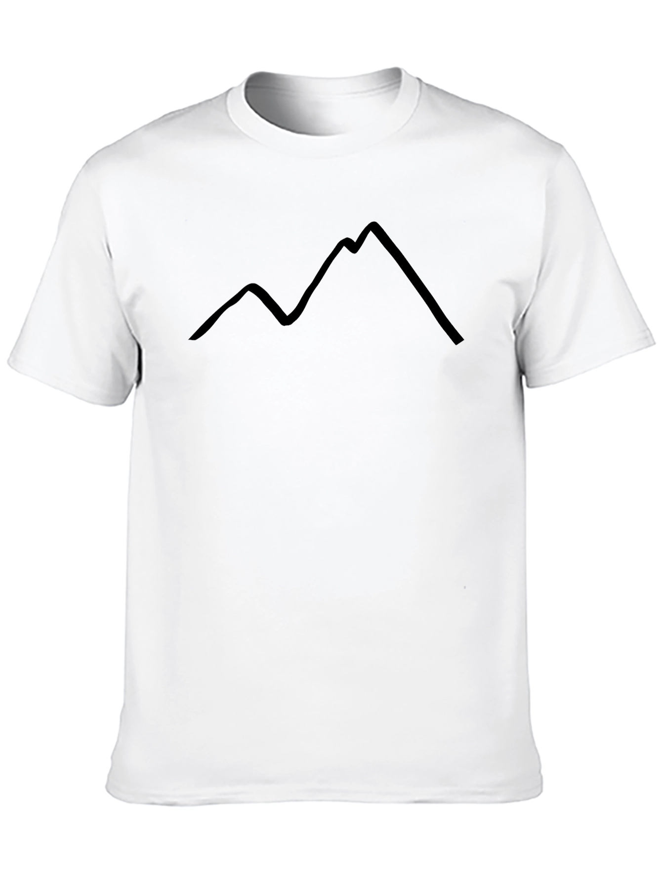 Mountain Outline Black T-Shirt