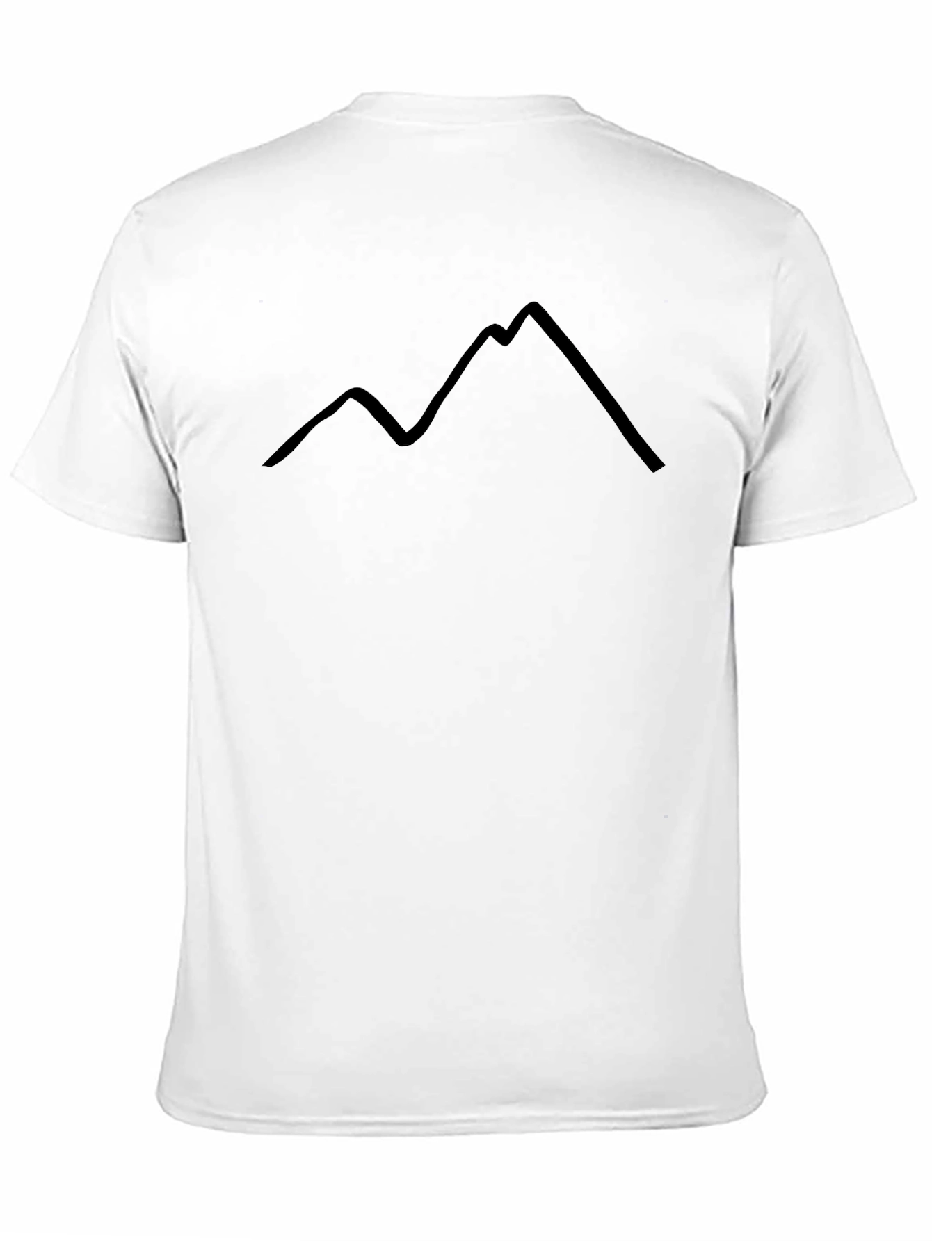 Mountain Outline Black T-Shirt