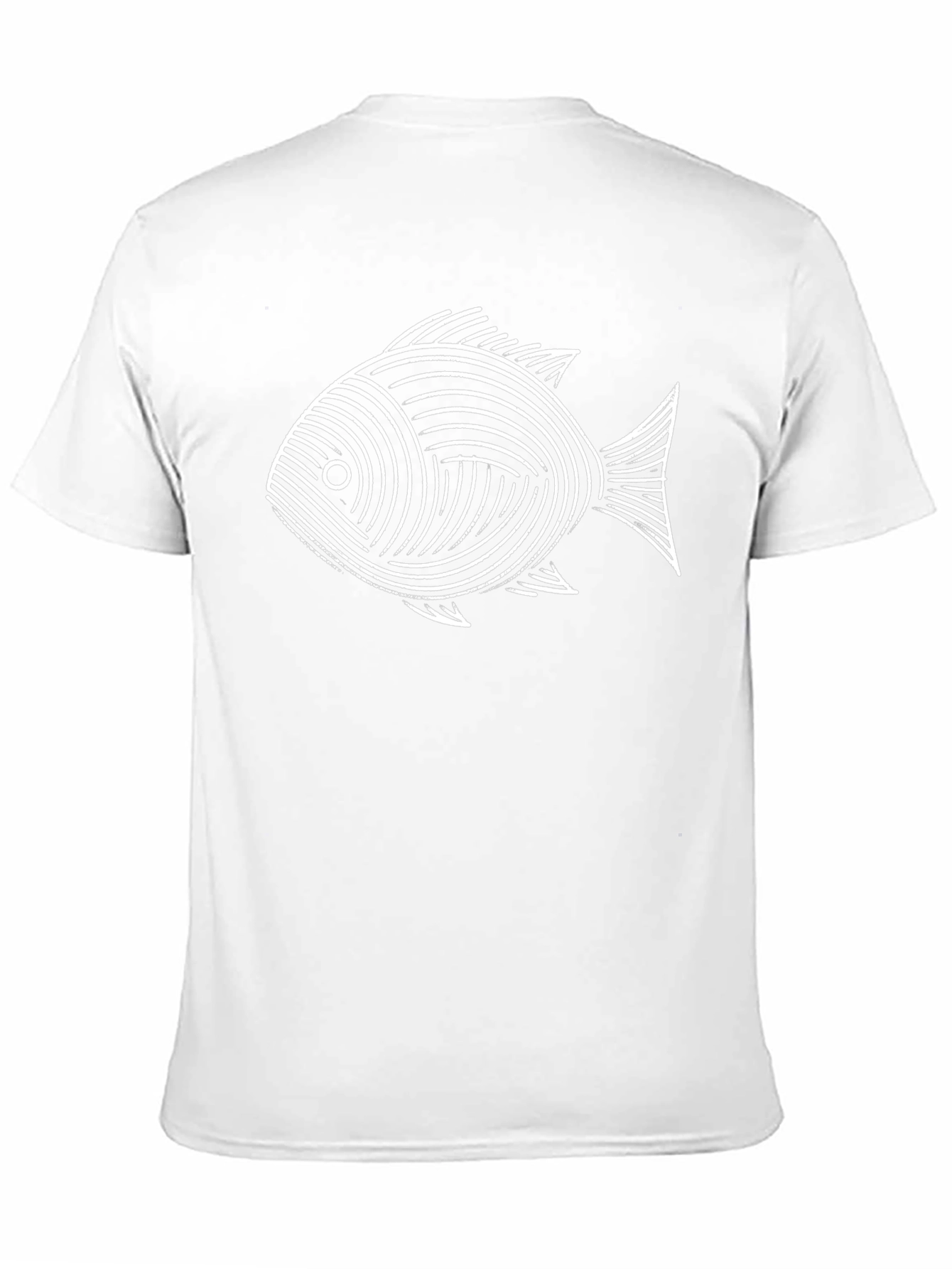 Abstract Fish Graphic T-Shirt