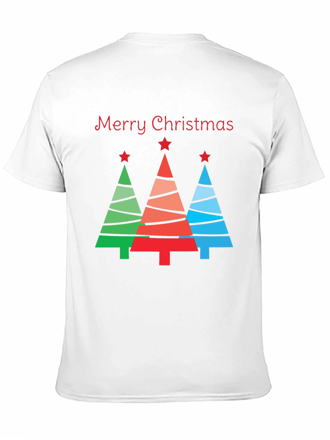 Merry Christmas Tree Graphic T-Shirt