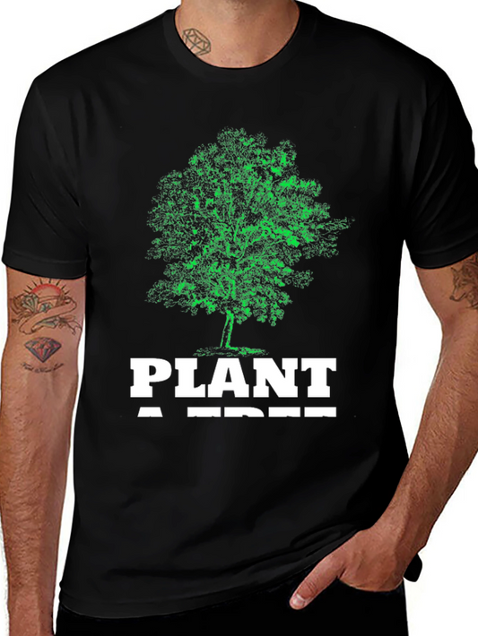 Plant a Tree Graphic Tee - Eco-Friendly Design