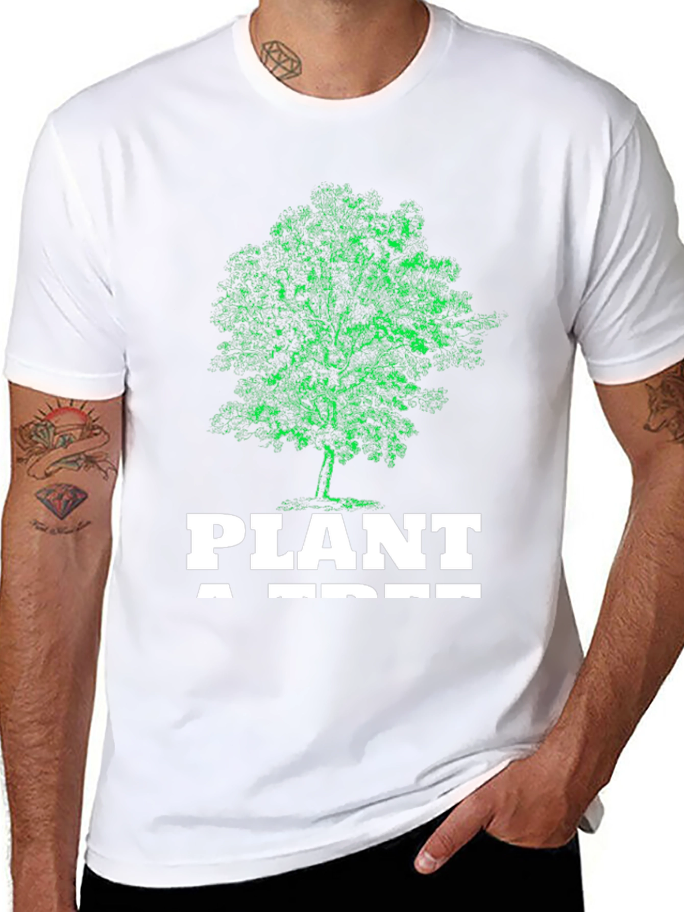 Plant a Tree Graphic Tee - Eco-Friendly Design