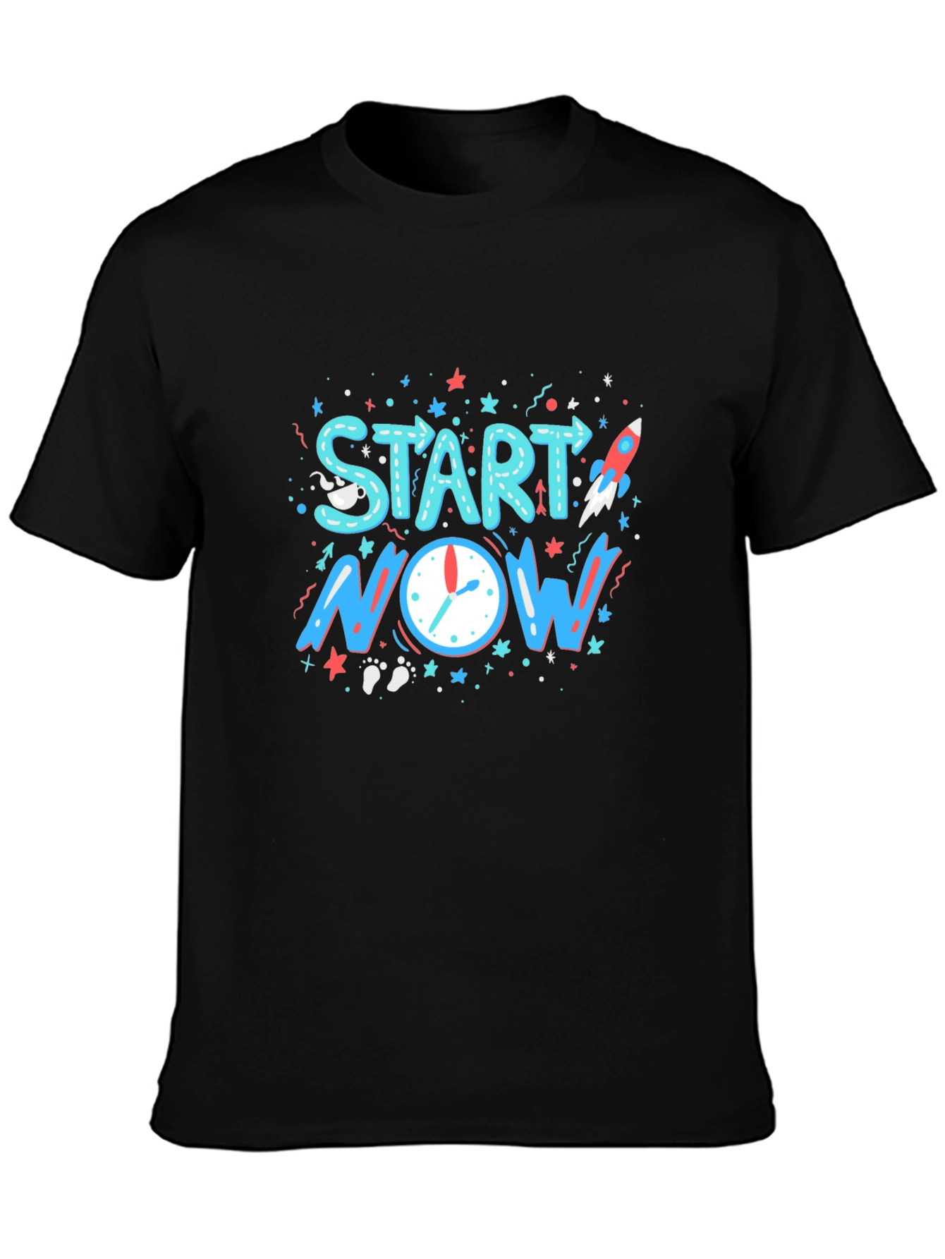 Start Now Graphic T-Shirt - Motivational Tee