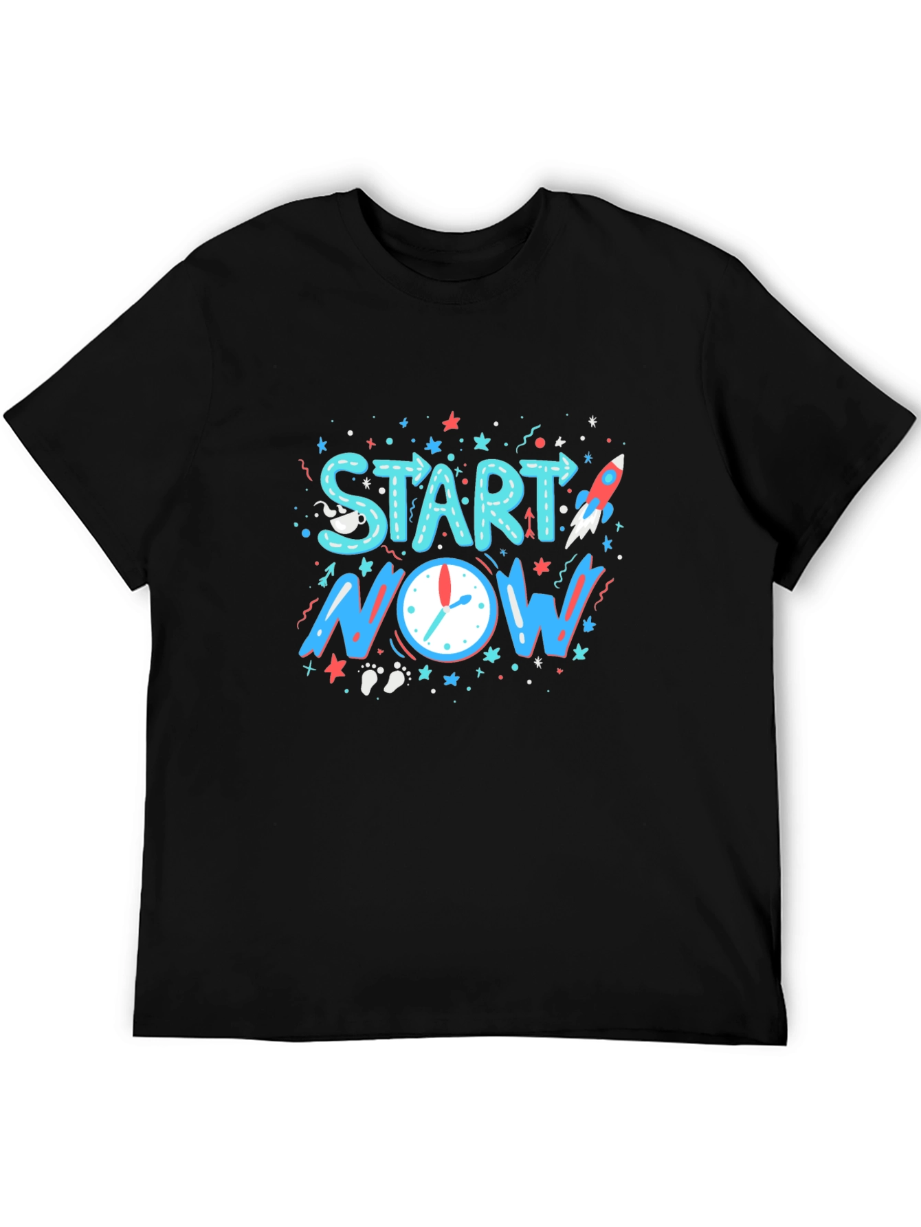 Start Now Graphic T-Shirt - Motivational Tee