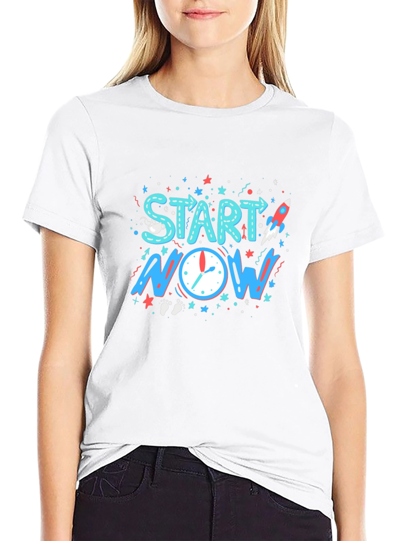 Start Now Graphic T-Shirt - Motivational Tee