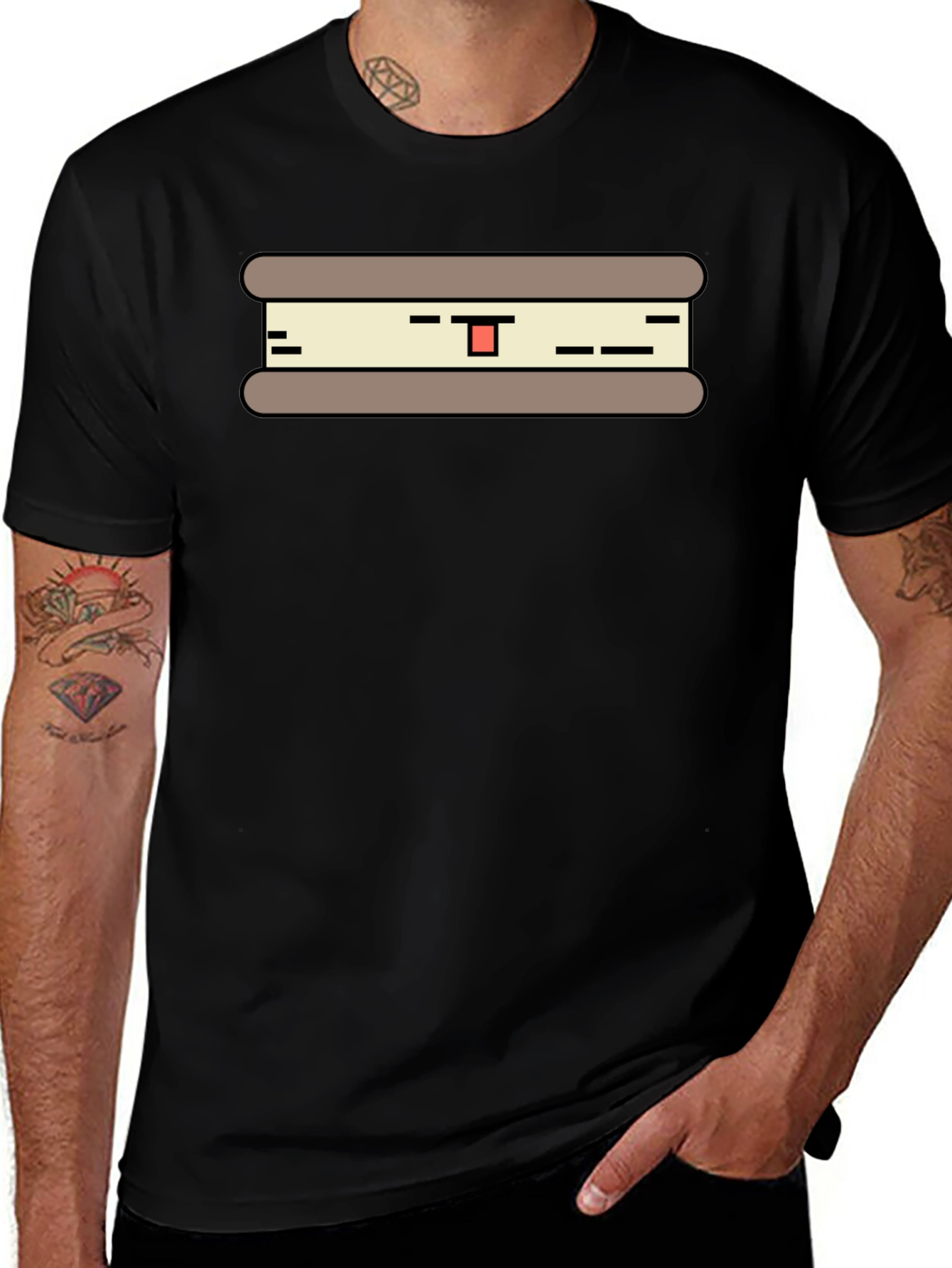 Sandwich Graphic T-Shirt - Unisex Casual Tee
