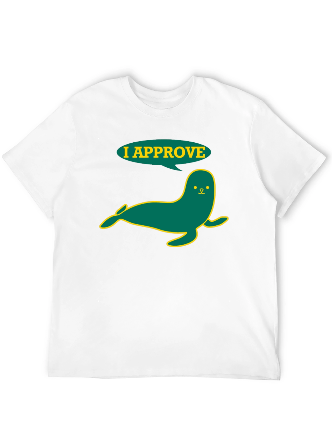 I Approve Seal Graphic T-Shirt - Black