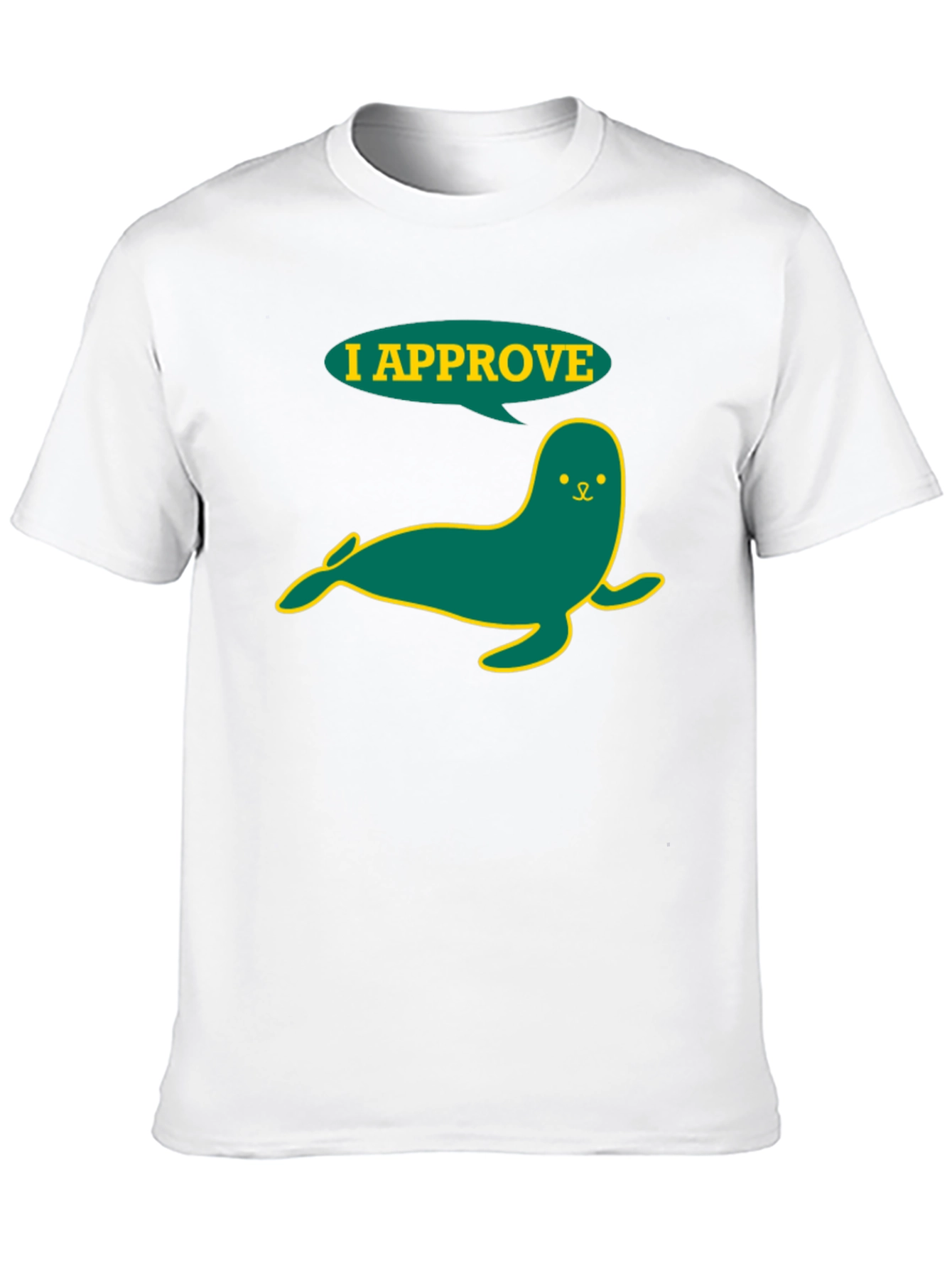 I Approve Seal Graphic T-Shirt - Black