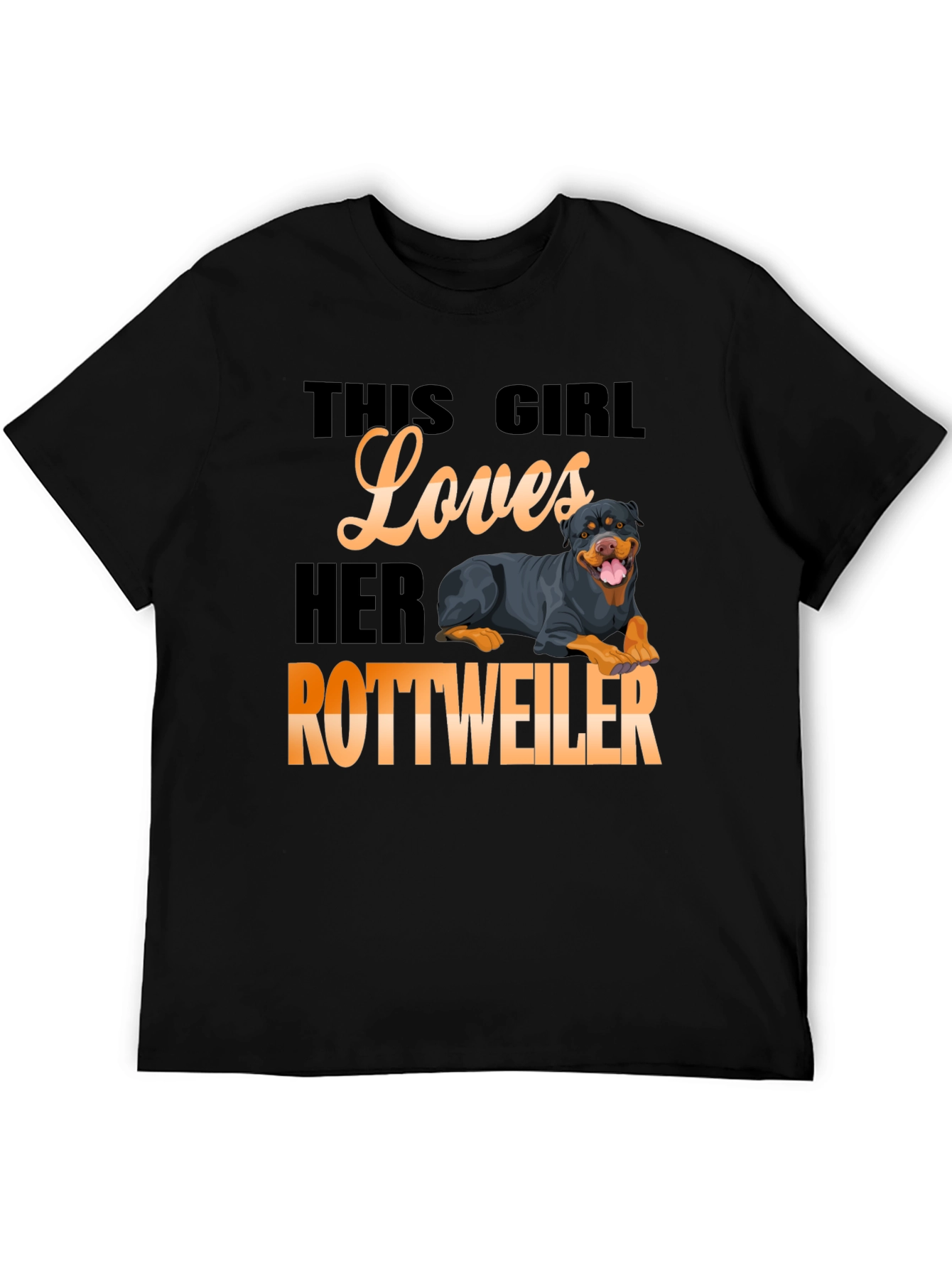 This Girl Loves Her Rottweiler T-Shirt