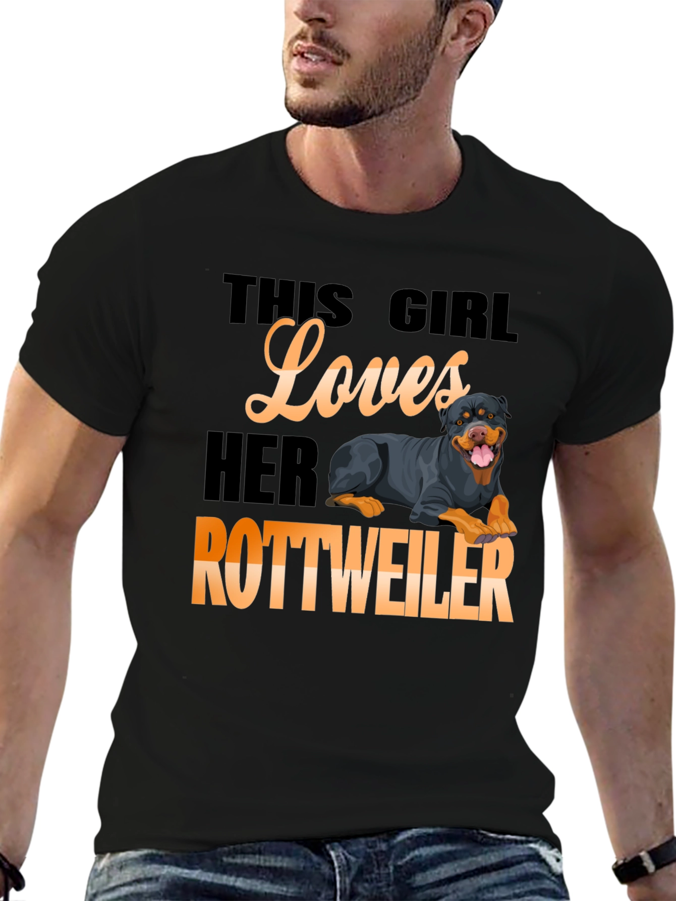 This Girl Loves Her Rottweiler T-Shirt