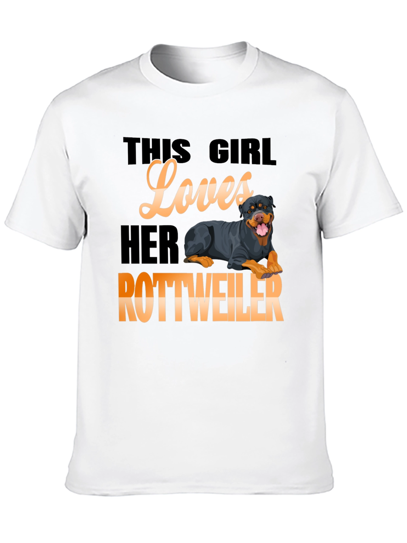 This Girl Loves Her Rottweiler T-Shirt