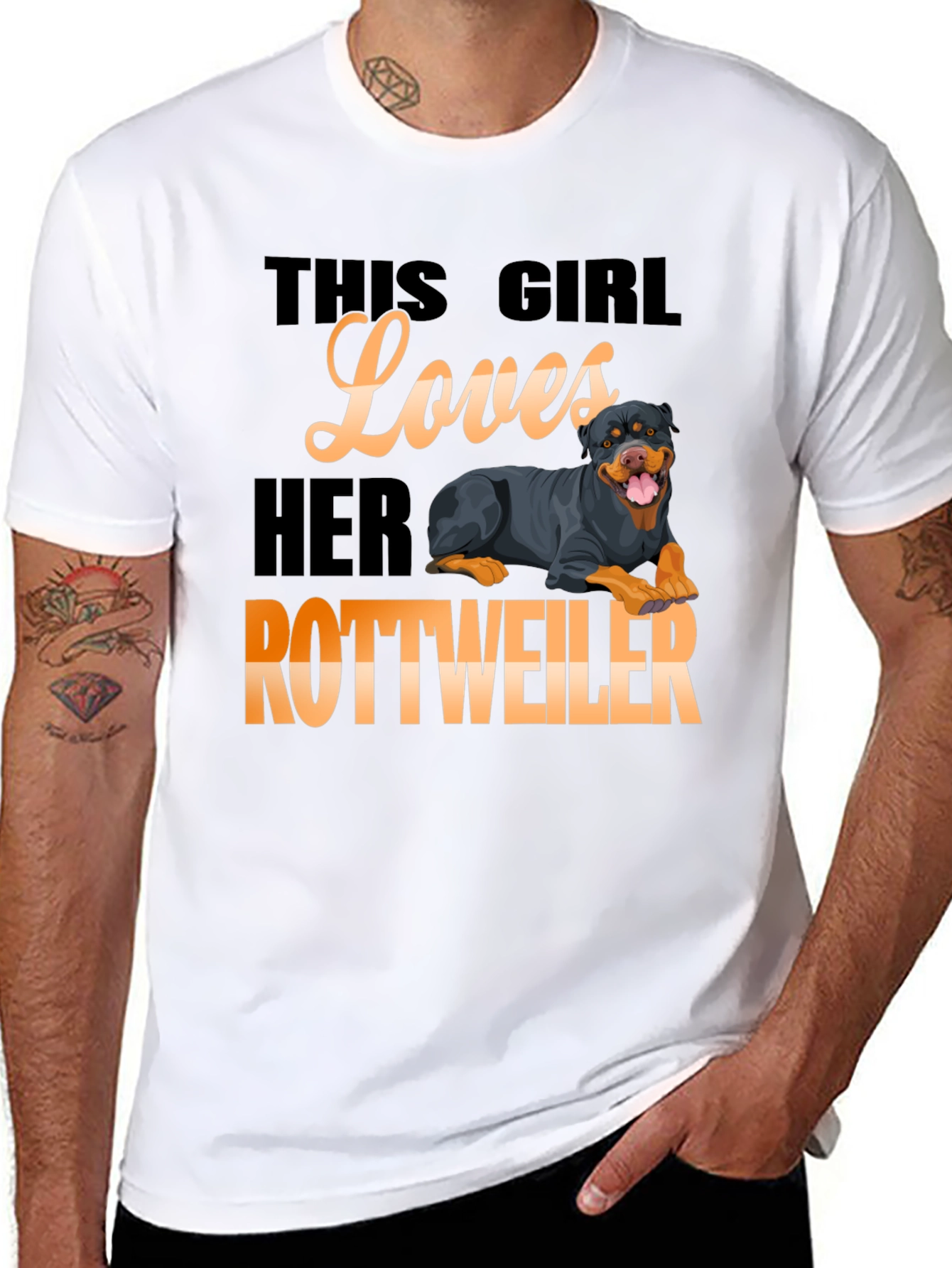 This Girl Loves Her Rottweiler T-Shirt