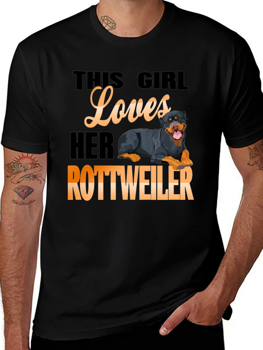 This Girl Loves Her Rottweiler T-Shirt