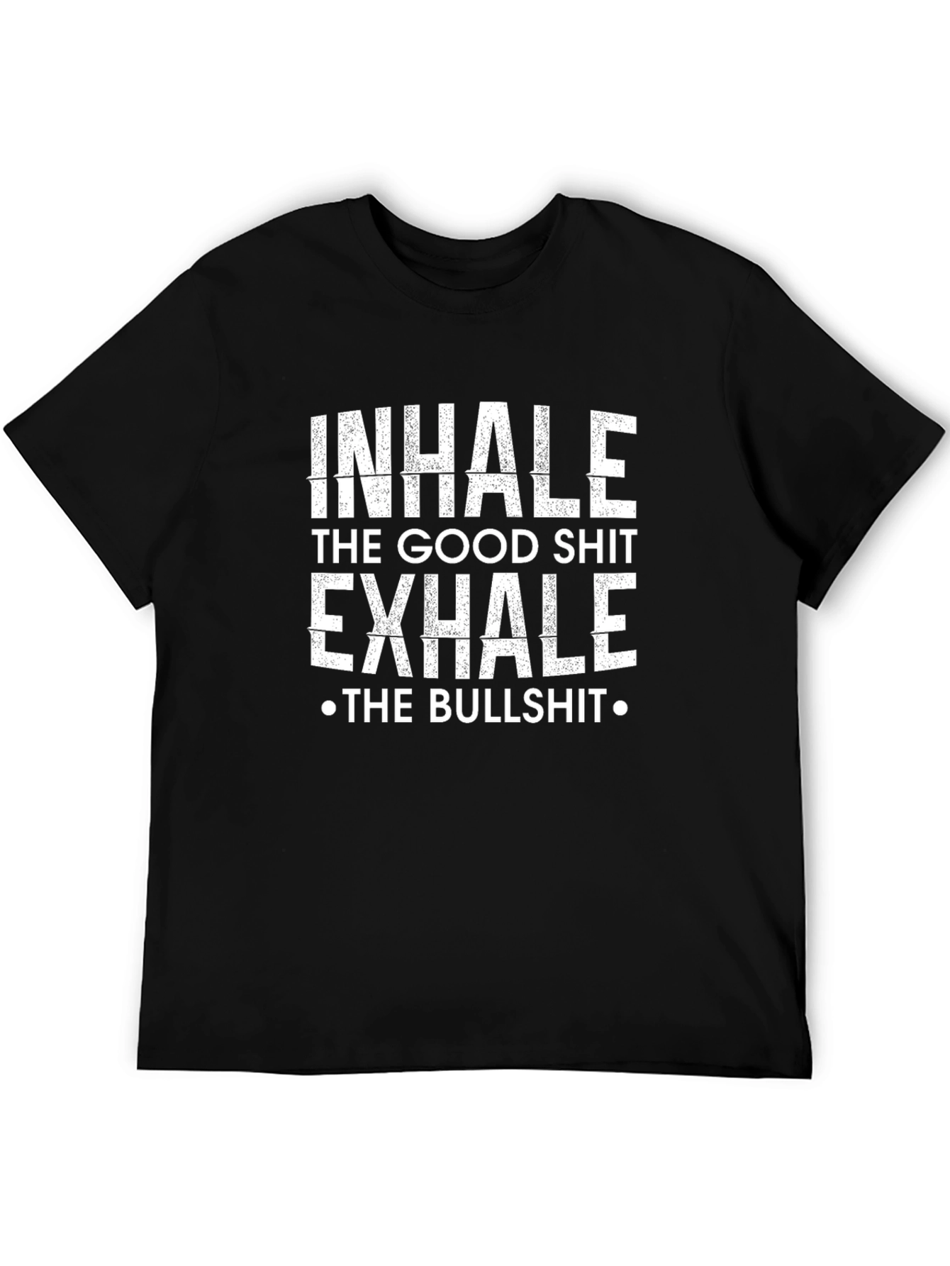 Inhale Exhale Graphic Tee - Trendy Slogan T-Shirt