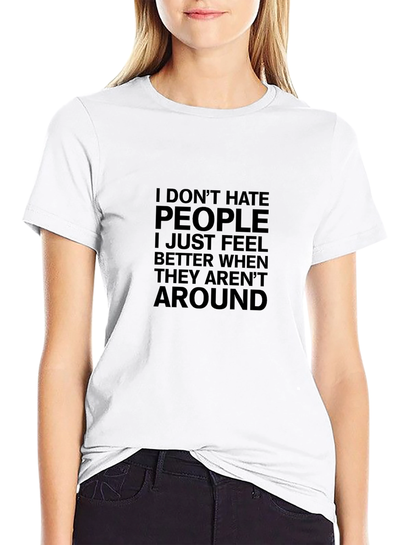 Funny Introvert T-Shirt: I Dont Hate People