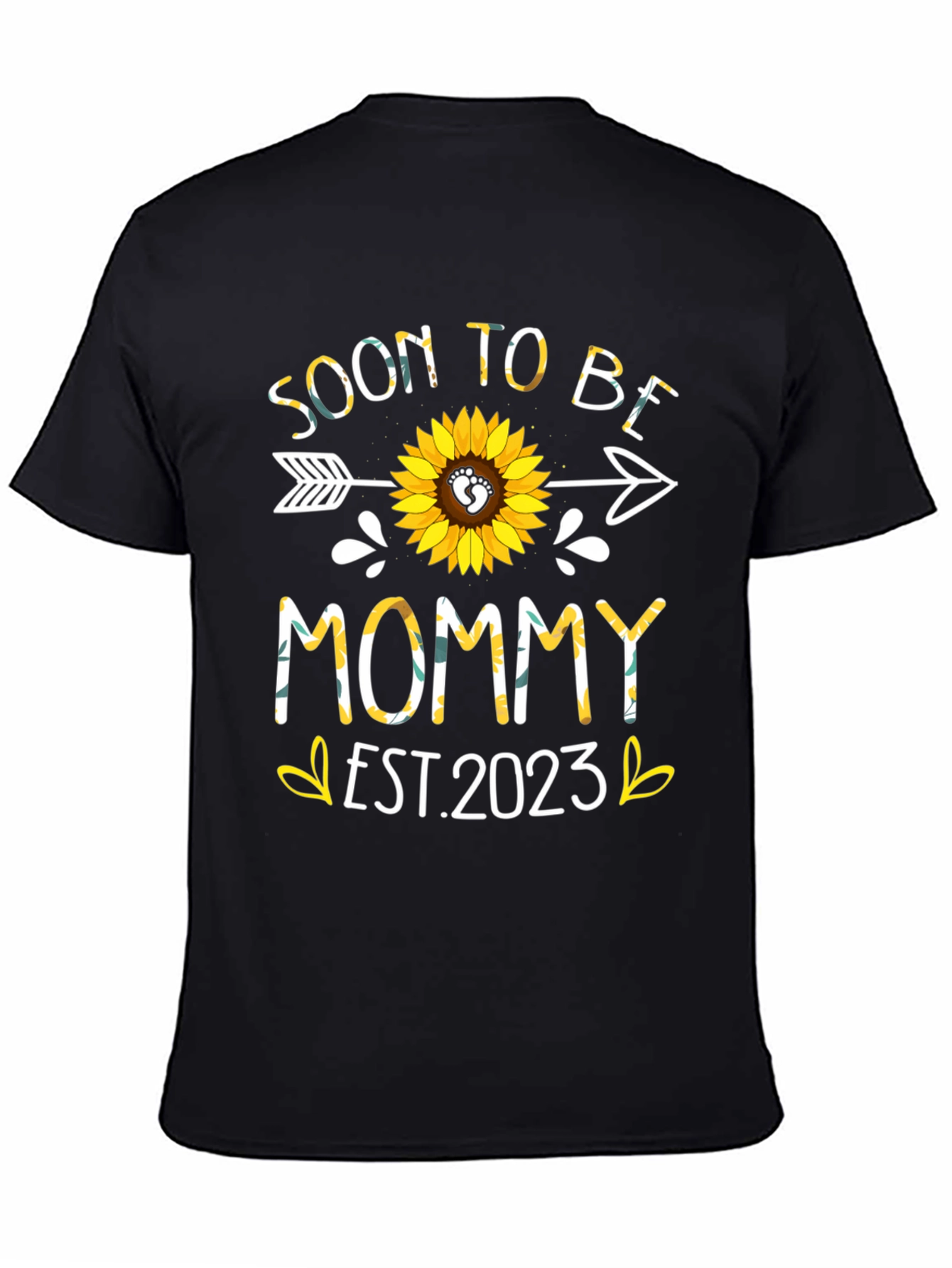 Soon to Be Mommy Est. 2023 Sunflower Shirt