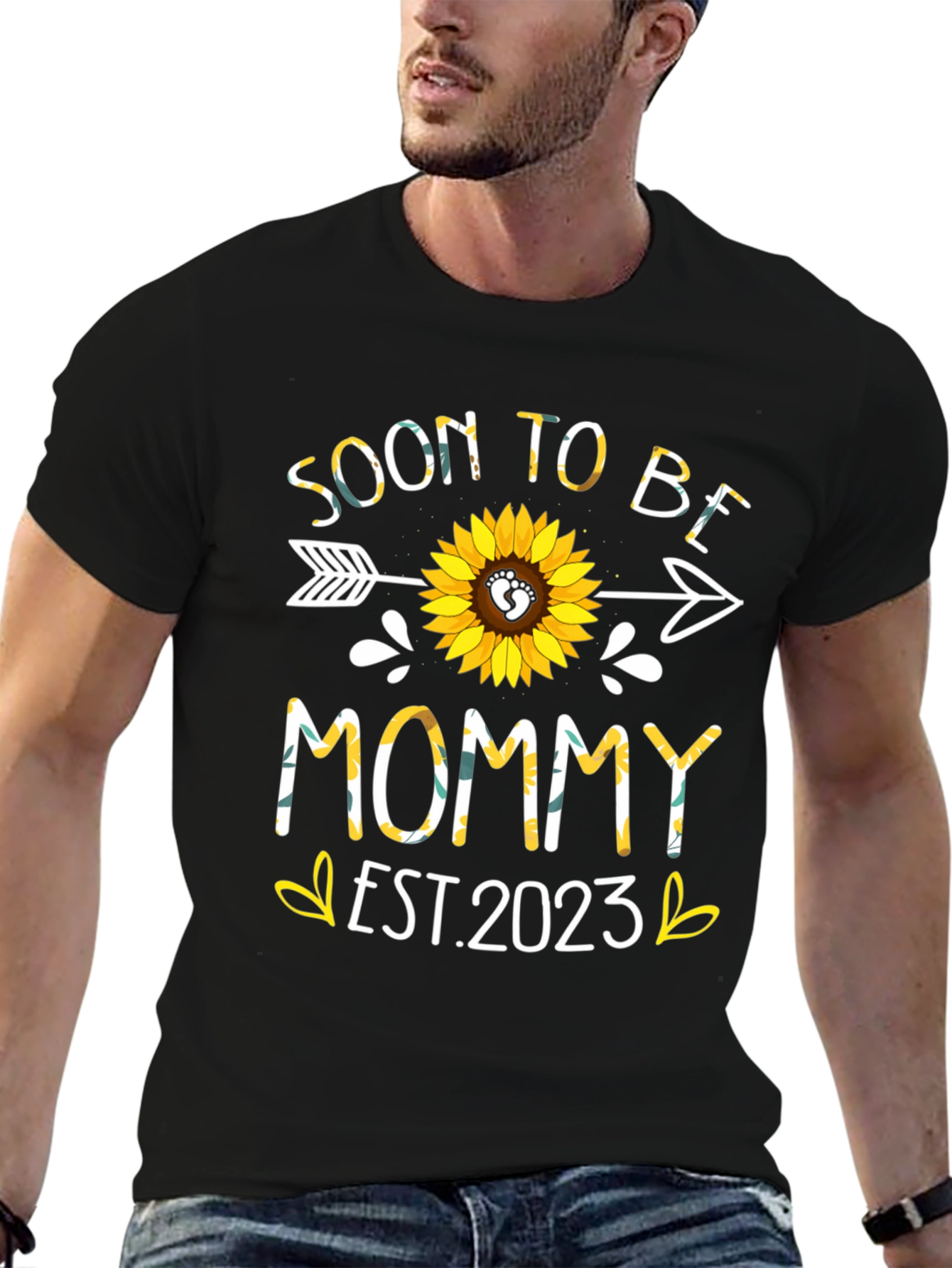 Soon to Be Mommy Est. 2023 Sunflower Shirt